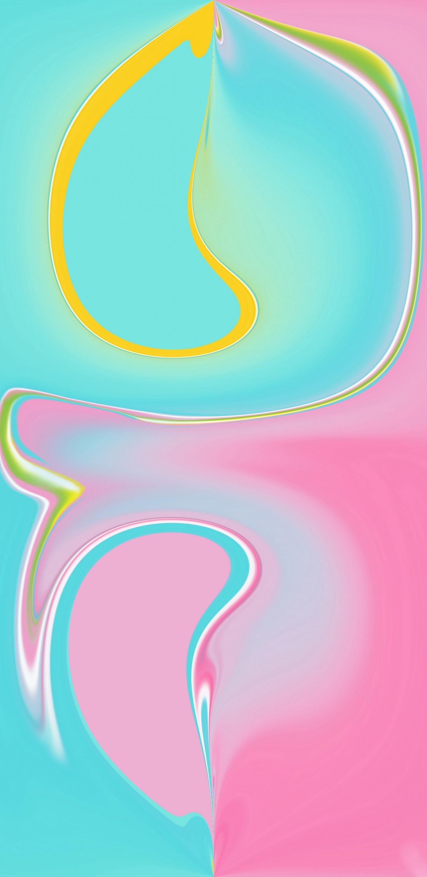 Download 1440x2960 wallpaper vivid colors, fluid, abstract, samsung