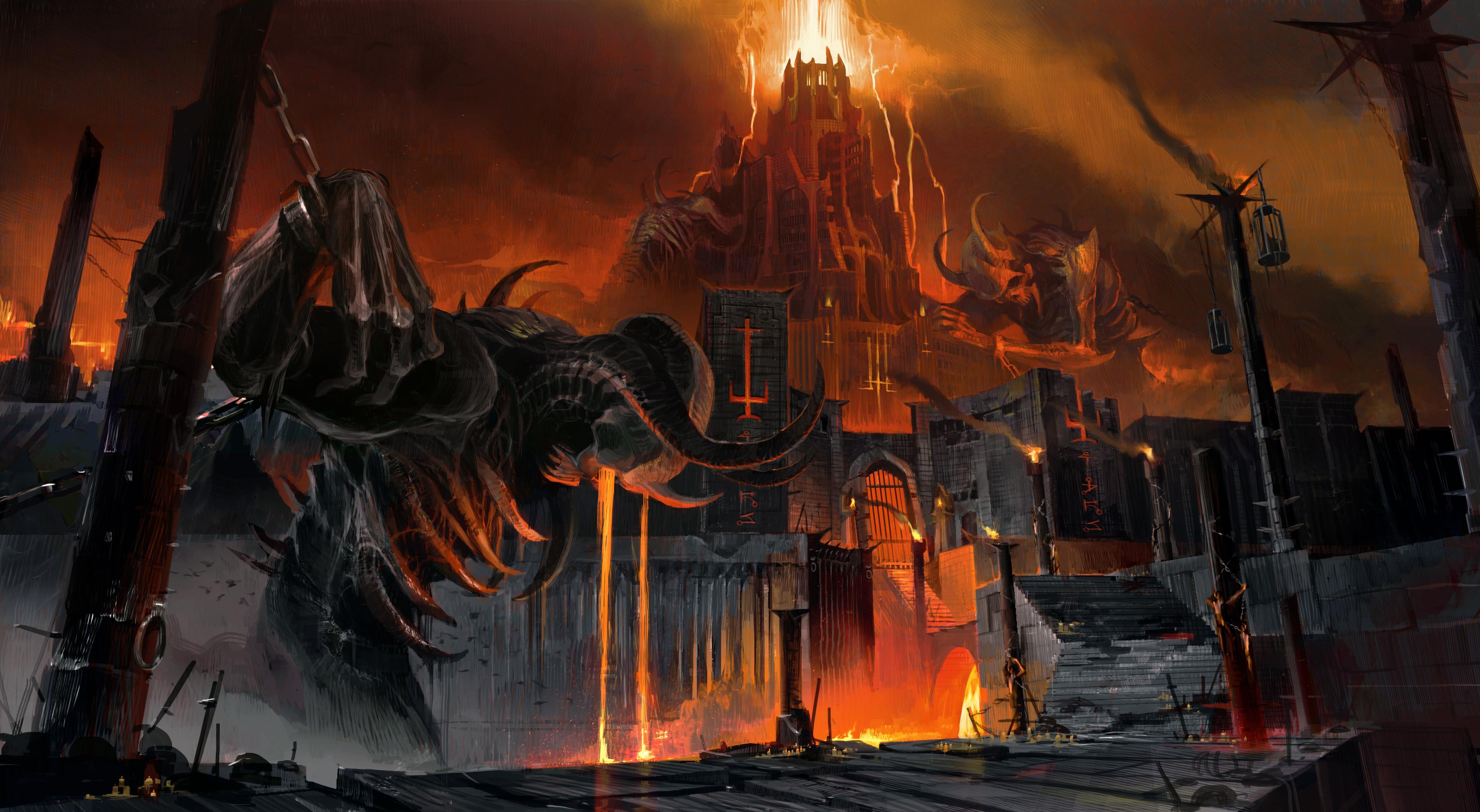 Doom Eternal Artwork, HD Games, 4k Wallpaper, Image, Background