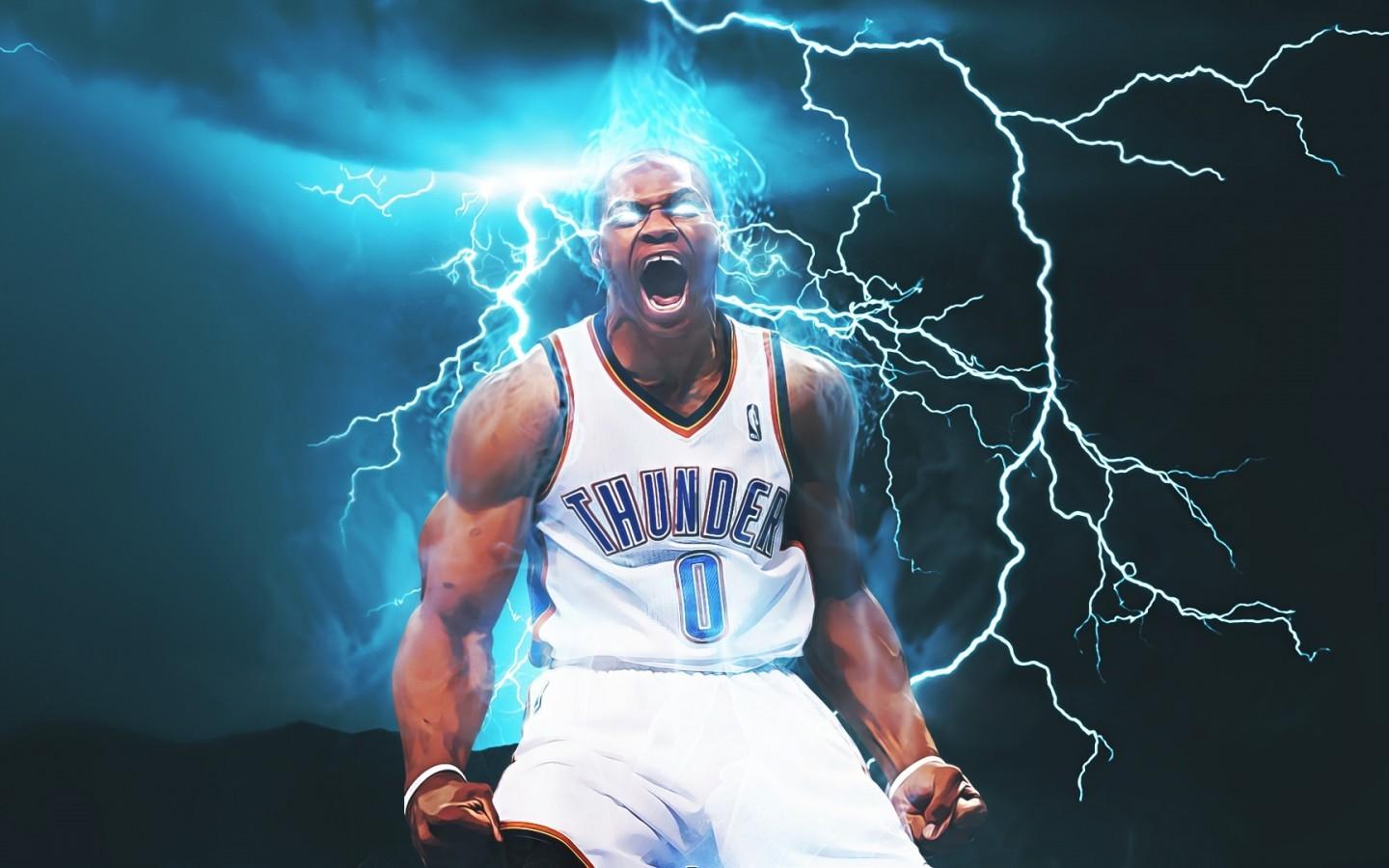 Download 1440x900 Oklahoma City Thunder, Russell Westbrook