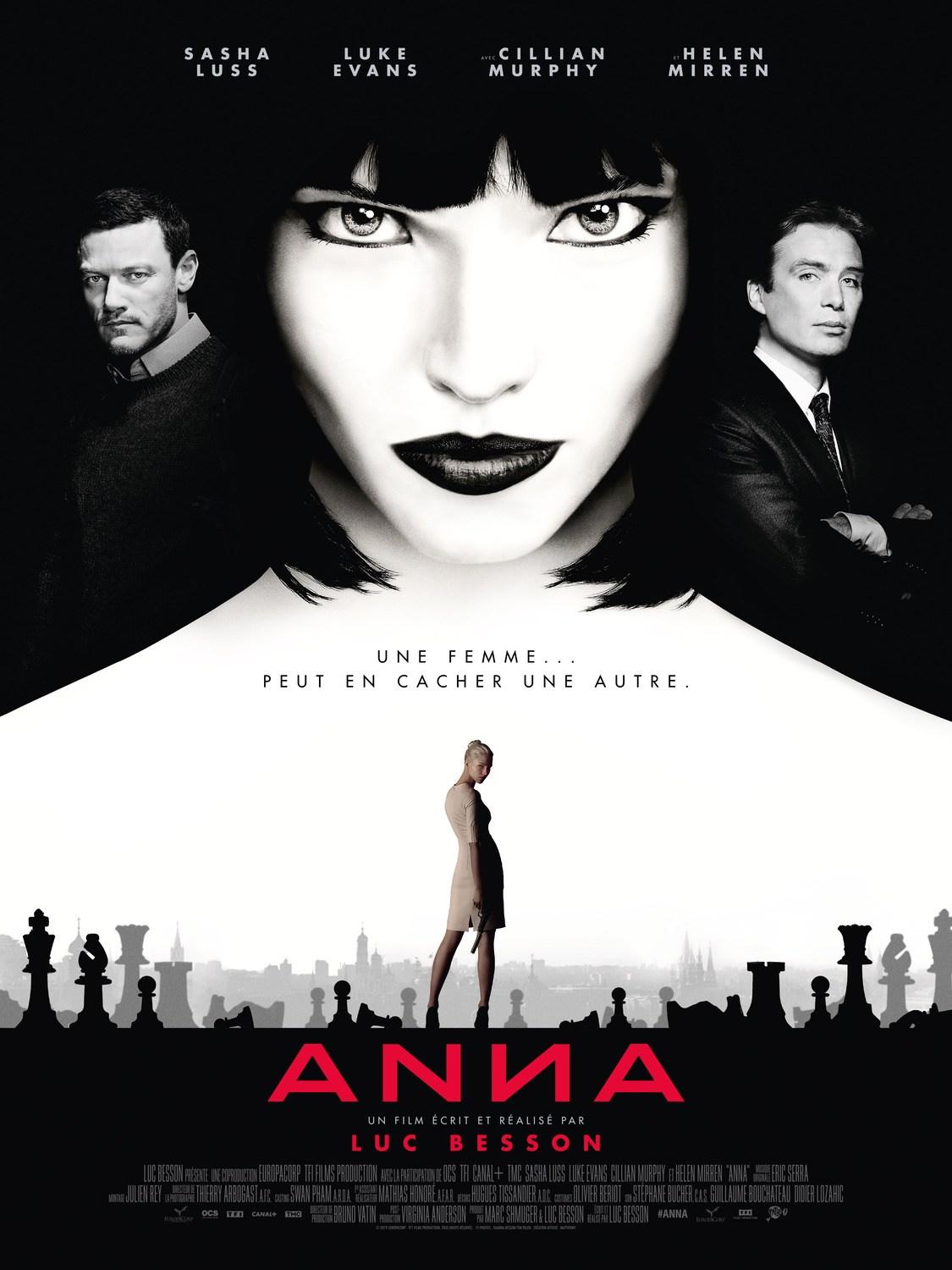 and Poster of Anna starring Sasha Luss, Helen Mirren, Cillian