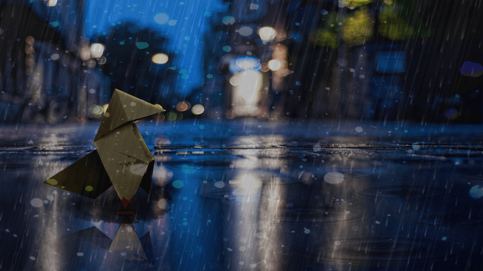 Rain Storm Desktop Wallpaper
