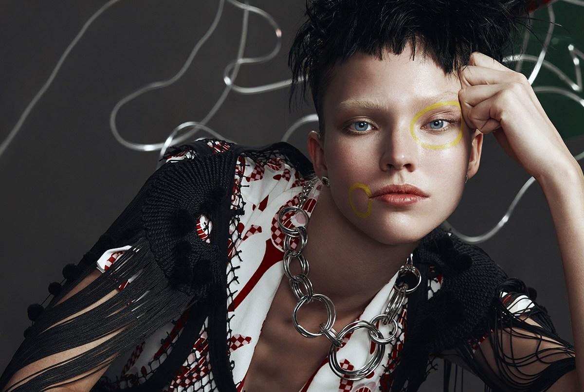 Sasha Luss in Vogue Italia April 2017