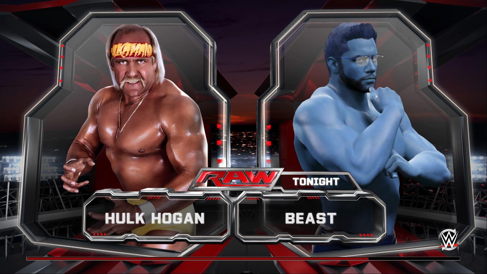 WWE 2K Immagini WWE 2K15 Hulk Hogan Vs X Men's Beast HD Wallpaper