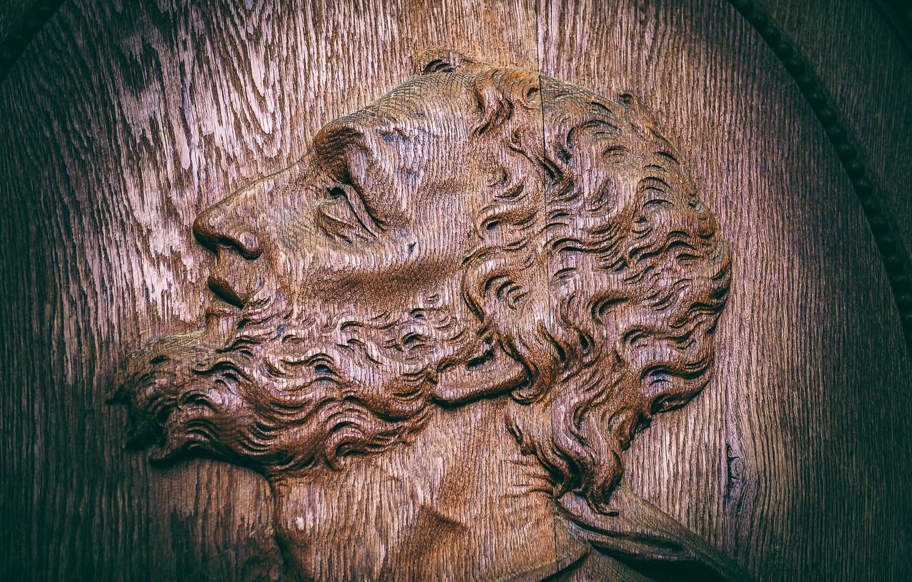 Wallpaper face, Jesus, wood, religion, faith, woodcarving, input