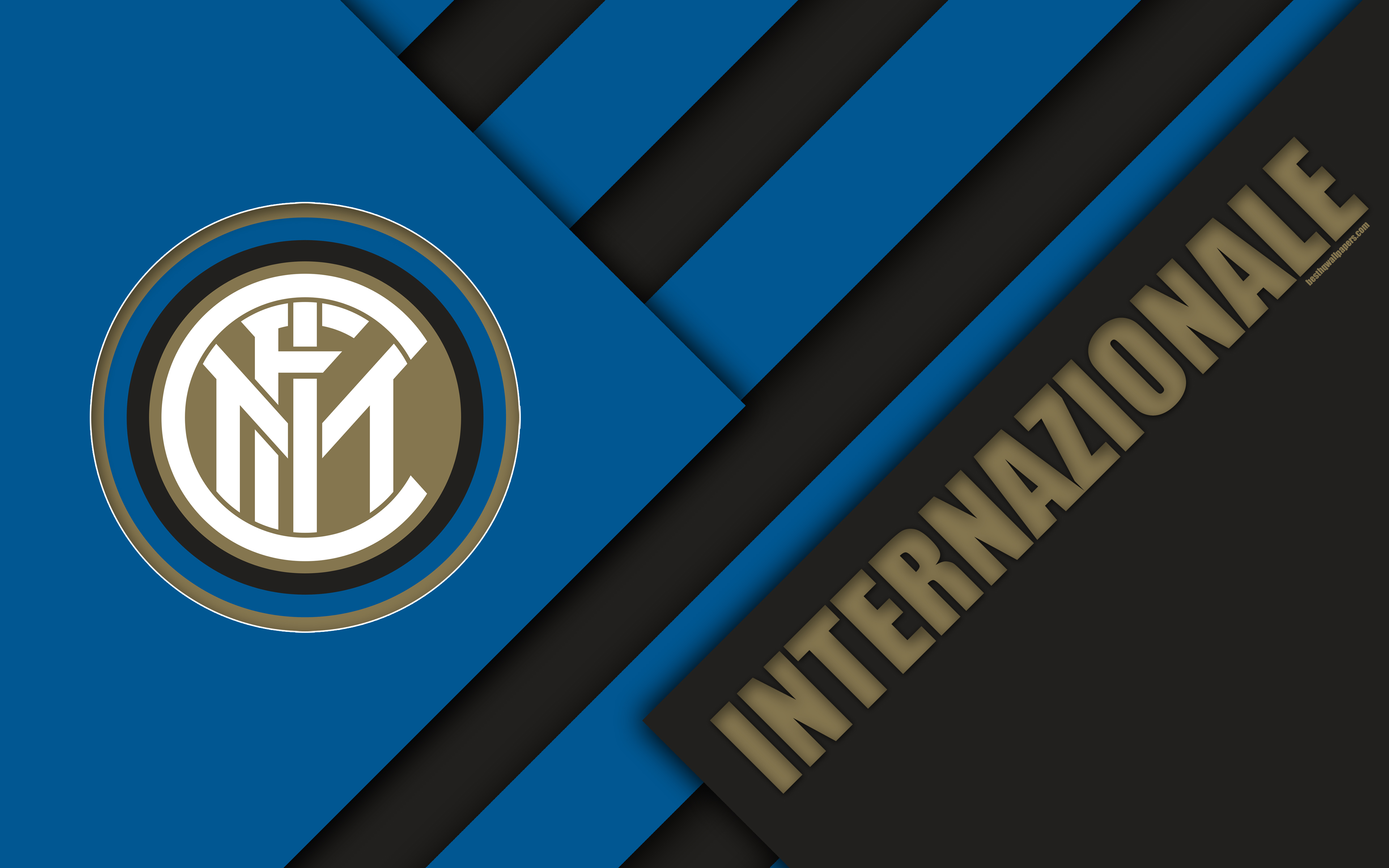 Download wallpaper Internazionale FC, 4k, Milan, Italy, abstraction