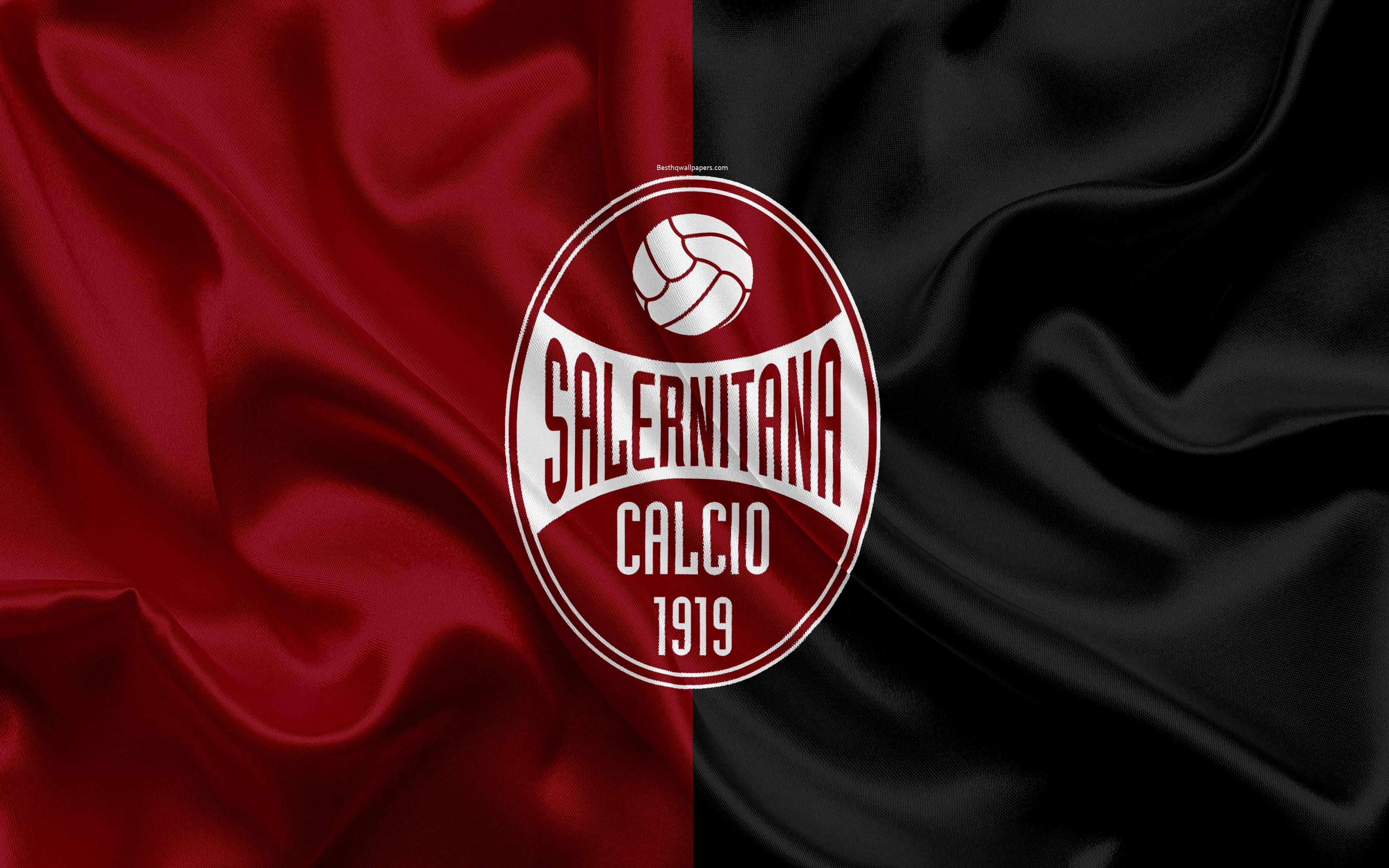 Download wallpaper US Salernitana 4k, Serie B, football, silk