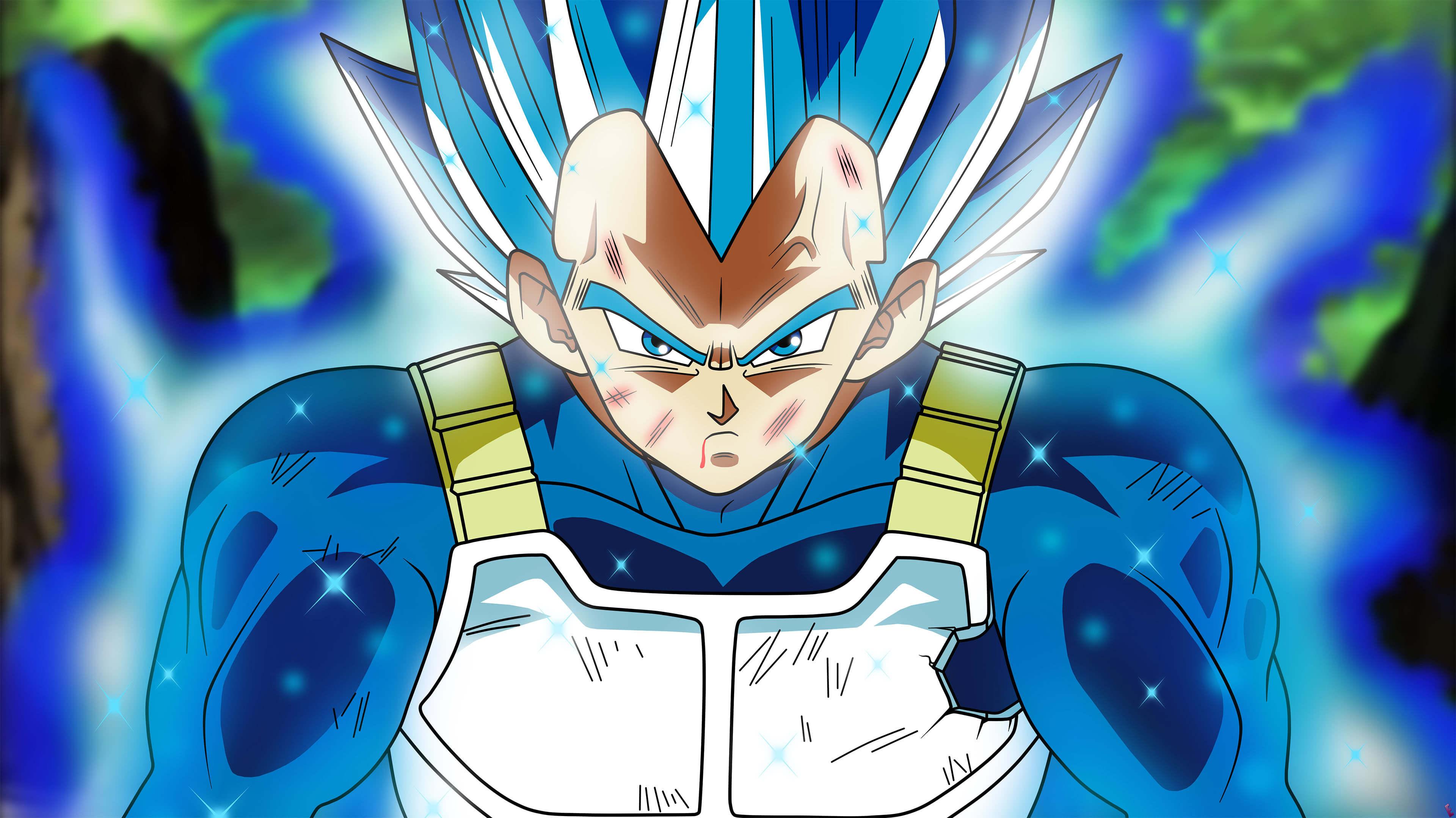 Dragon Ball Perfected Super Saiyan Blue Vegeta UHD 4K Wallpaper