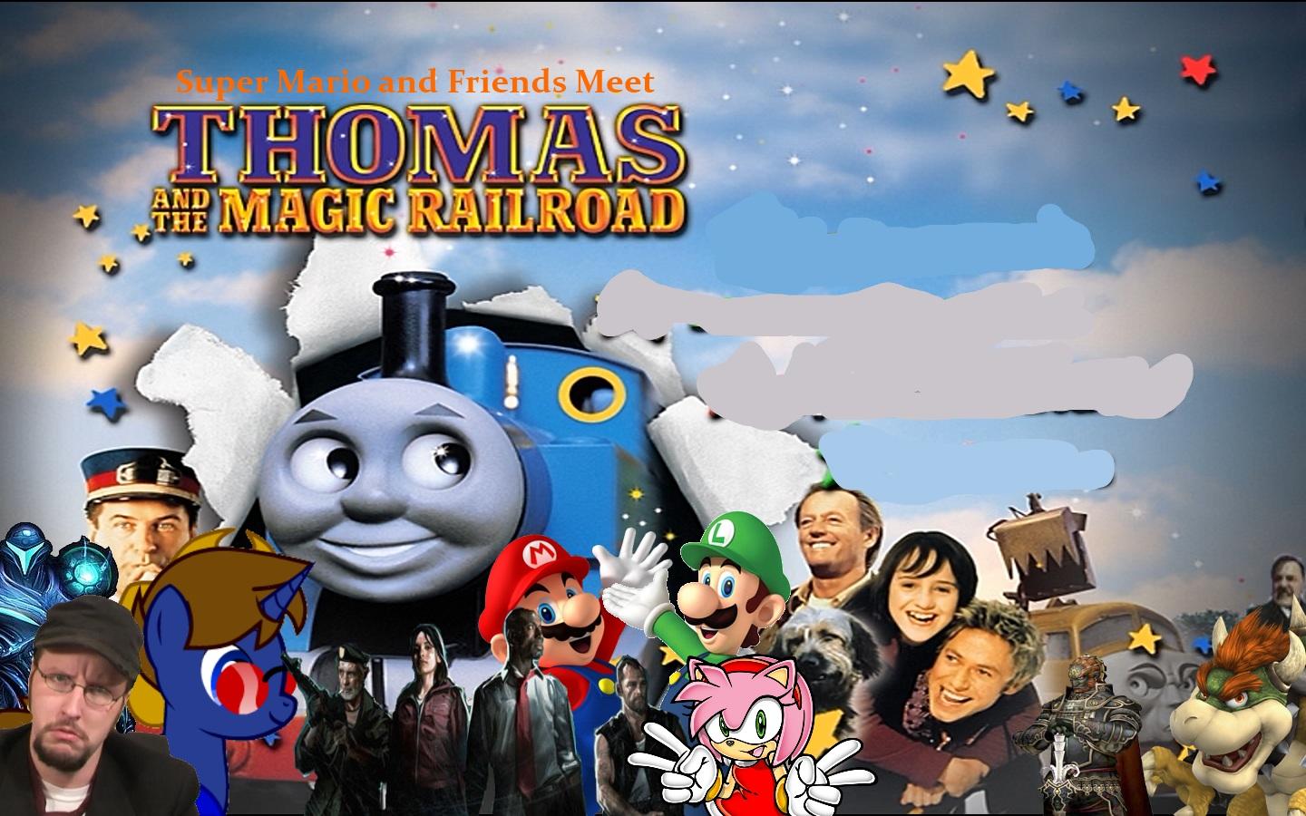 Super Mario and Friends Meet Thomas and the Magic Railroad. Super