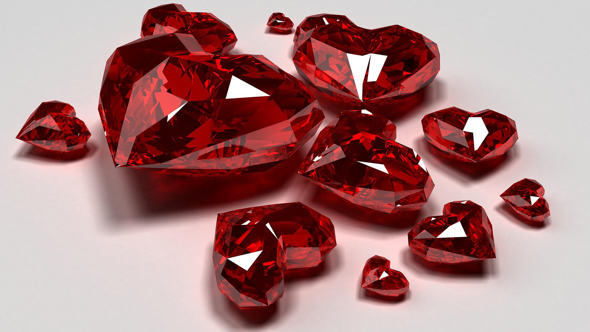 Valentines Day Crystal Heart Free HD Wallpaper