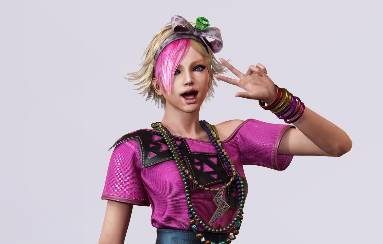 Wallpaper look, girl, emo, gesture, Lollipop Chainsaw image
