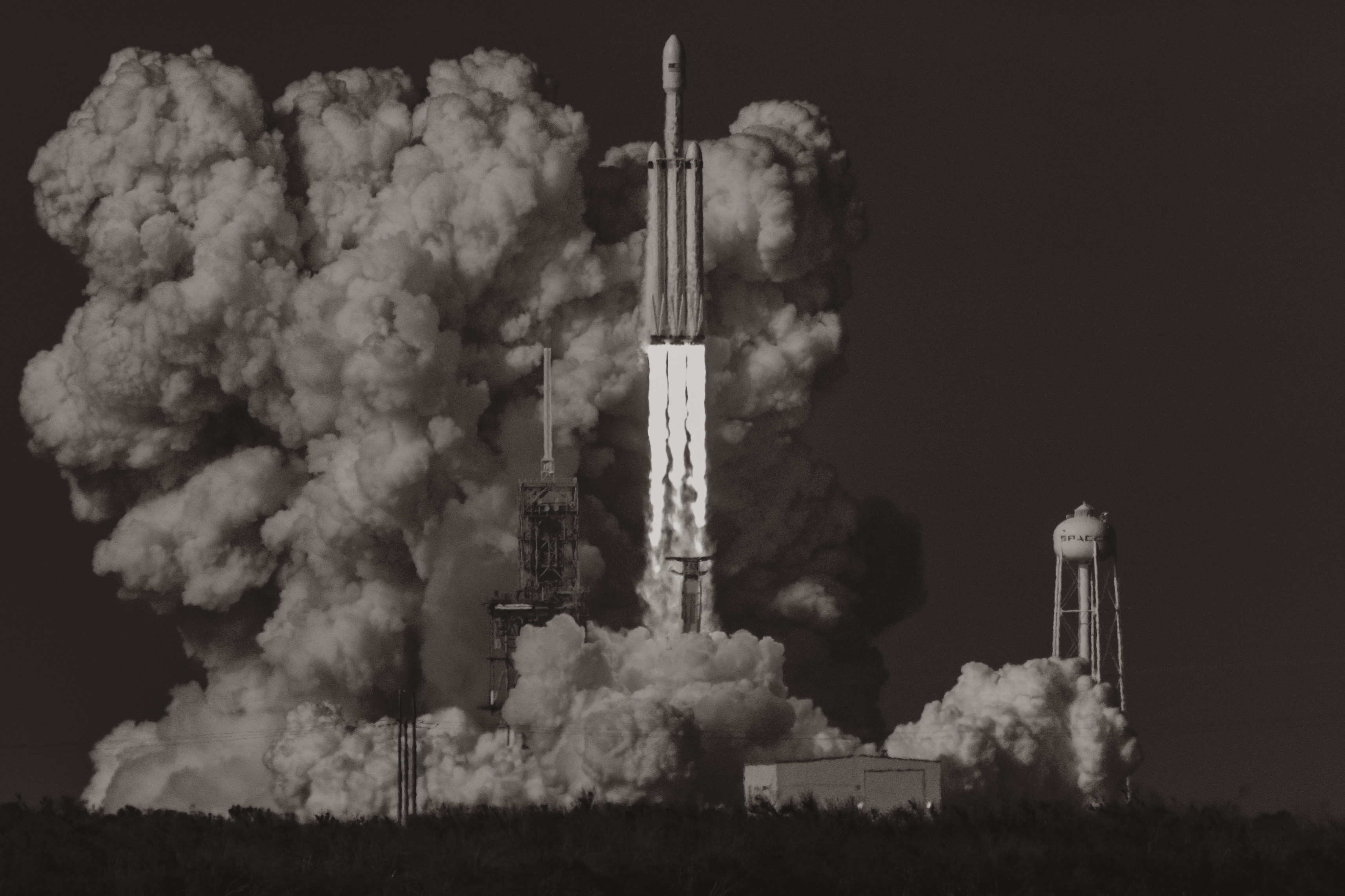 #Launch, #Elon Musk, #artwork, #SpaceX, #Falcon Heavy