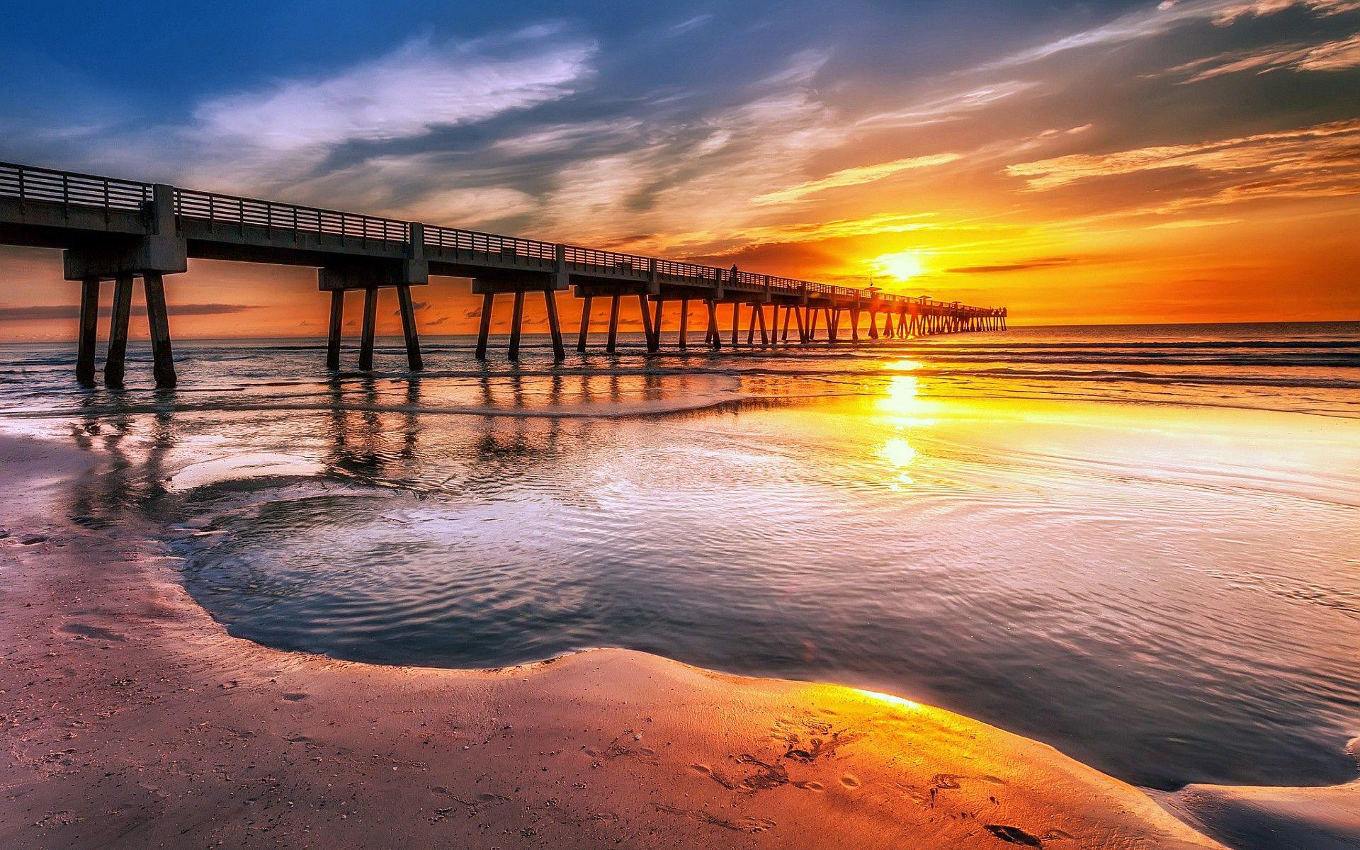 Florida Beach Sunset Wallpaper