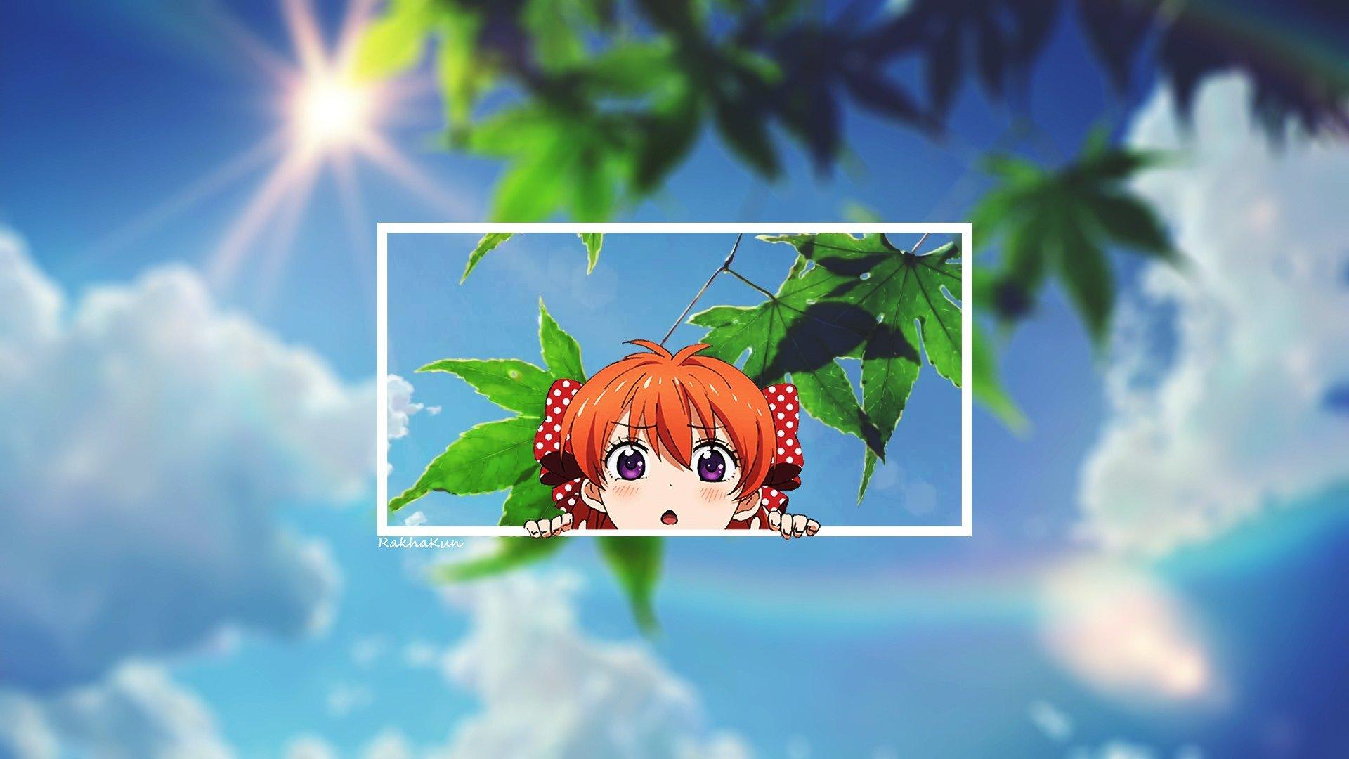 anime, Anime girls, Gekkan Shoujo Nozaki kun, Sakura Chiyo, Nature, Sky Wallpaper HD / Desktop and Mobile Background