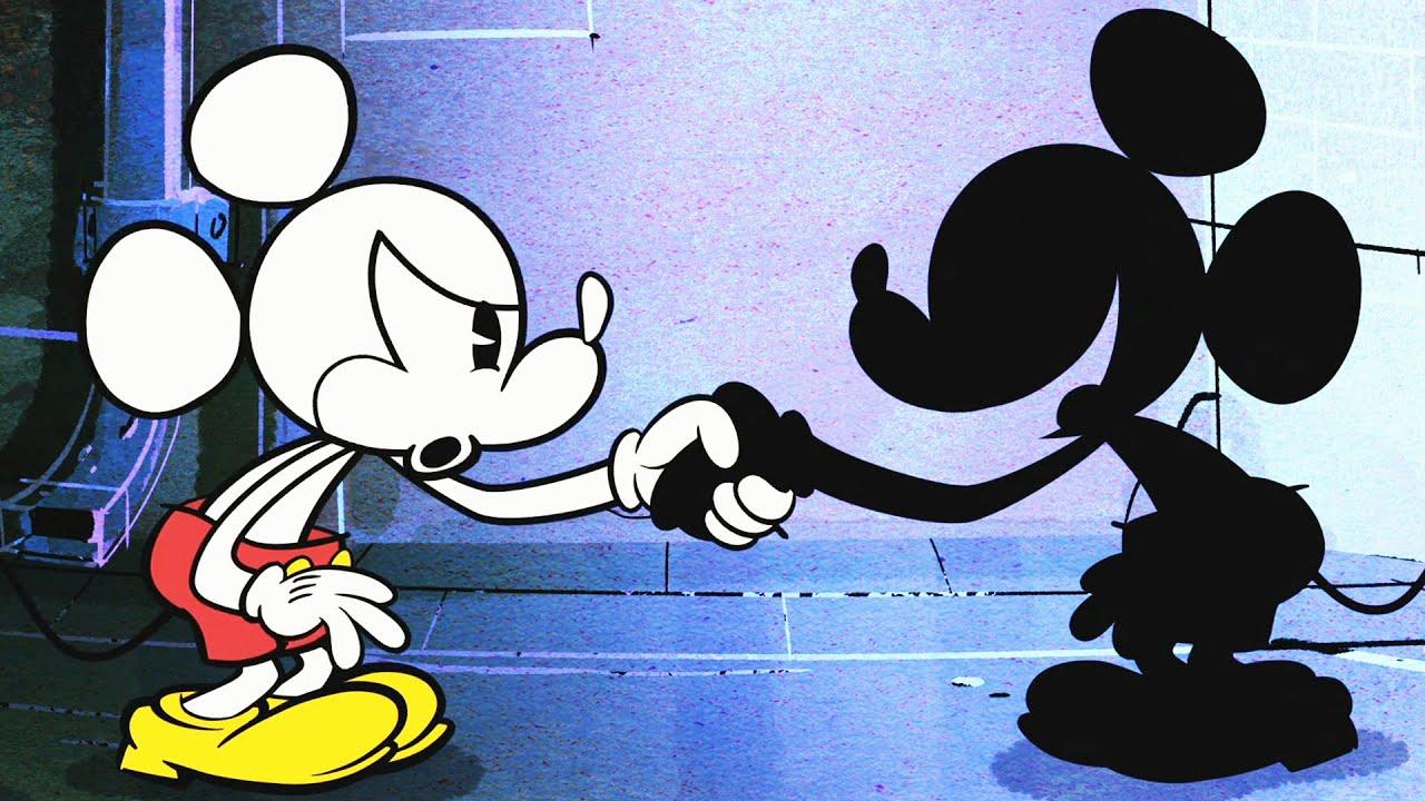 Black and White. A Mickey Mouse Cartoon