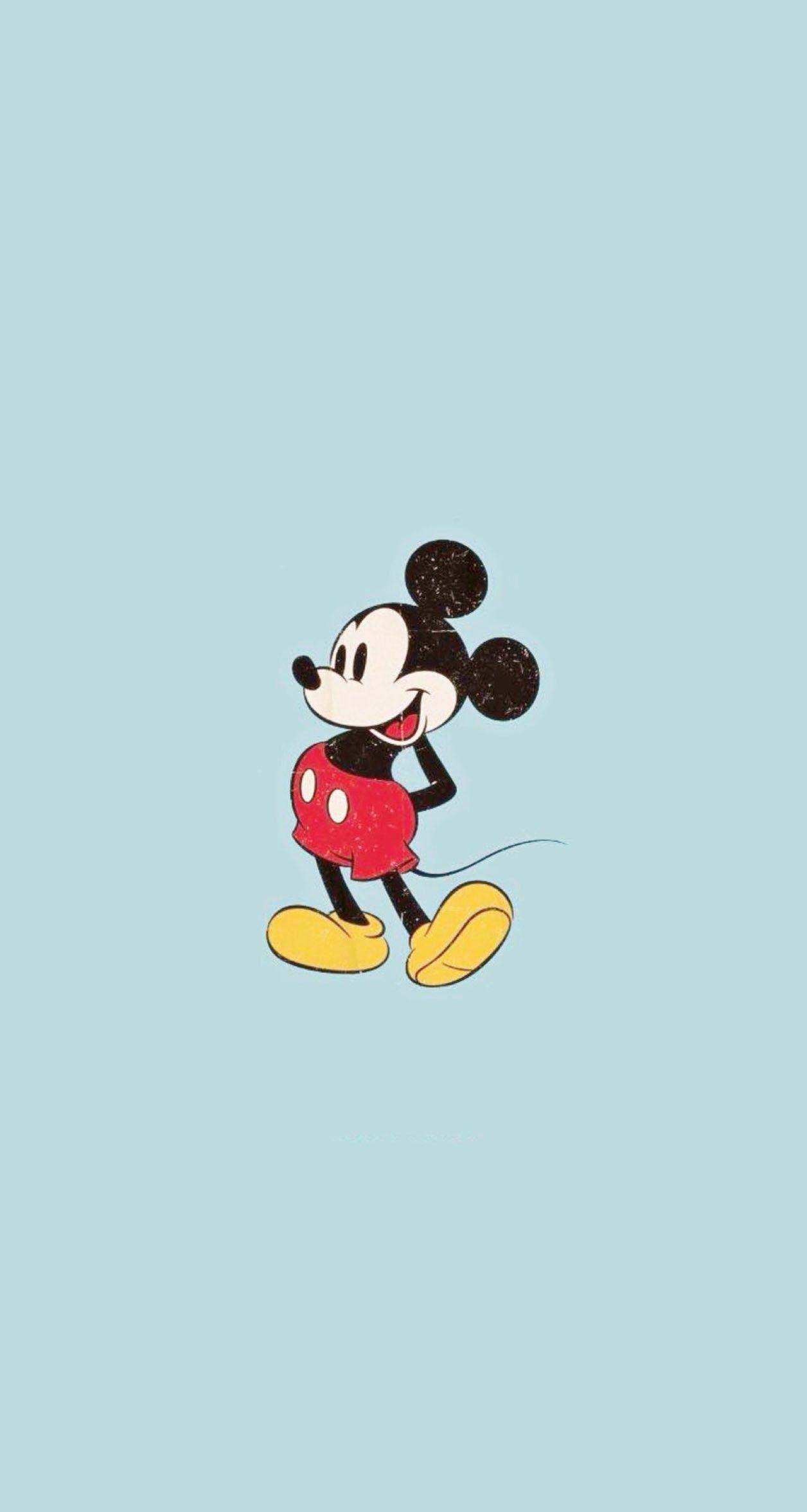 Classic Mickey Mouse iPhone Wallpaper Free Classic Mickey Mouse iPhone Background