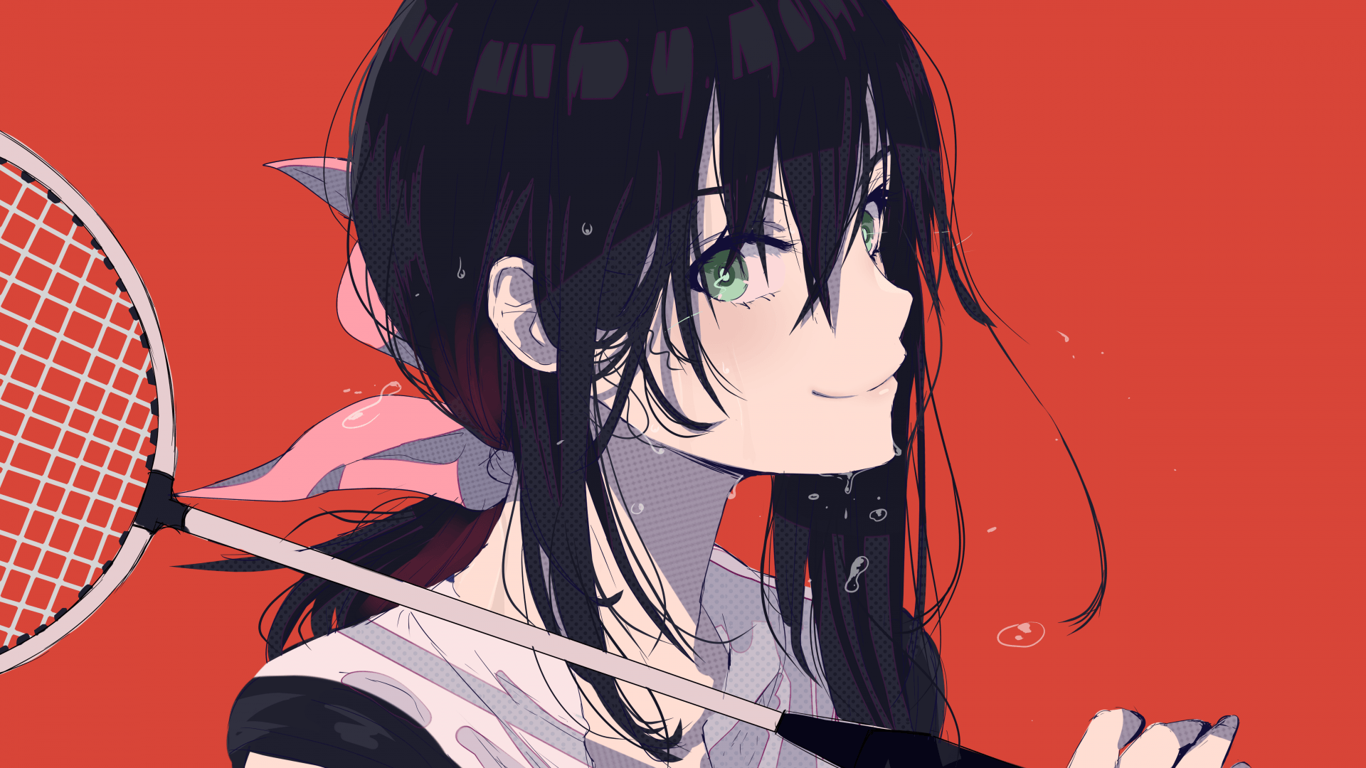 Download 1920x1080 Hanesaki Ayano, Hanebado, Tennis Wallpaper