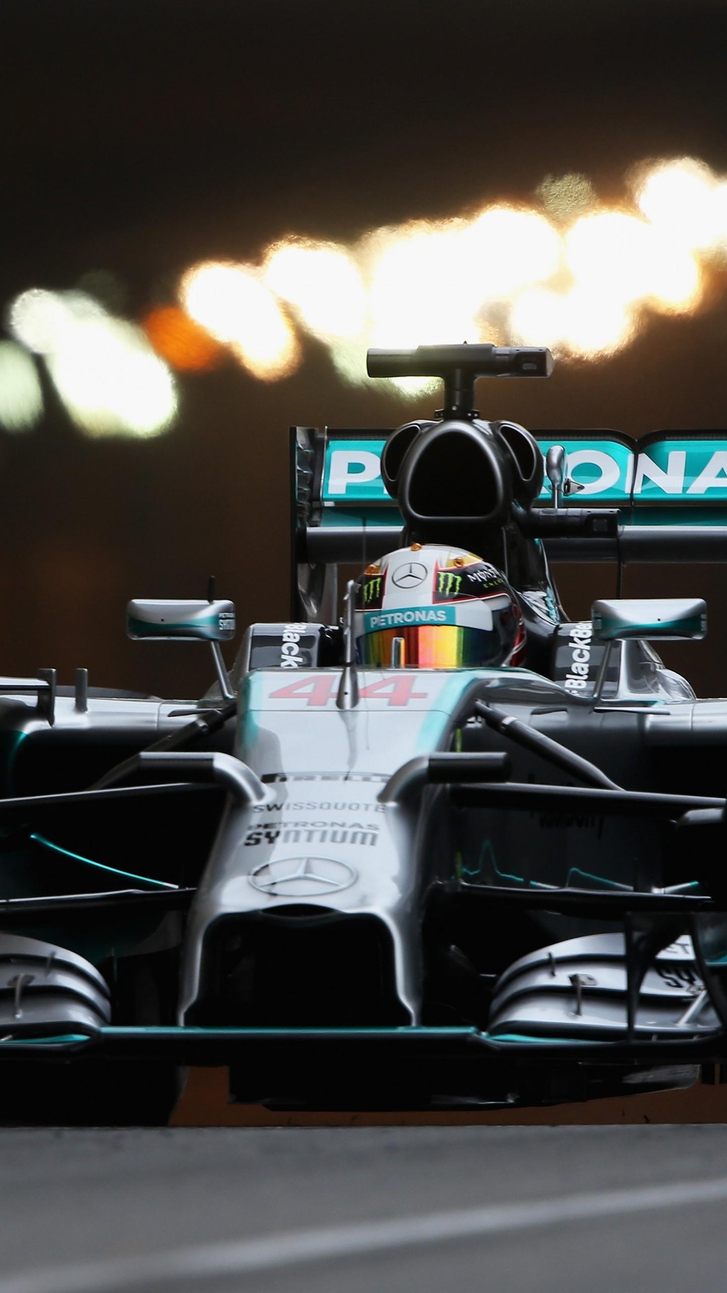 Wallpaper Mercedes Benz, Formula F Lewis Hamilton, Helmet