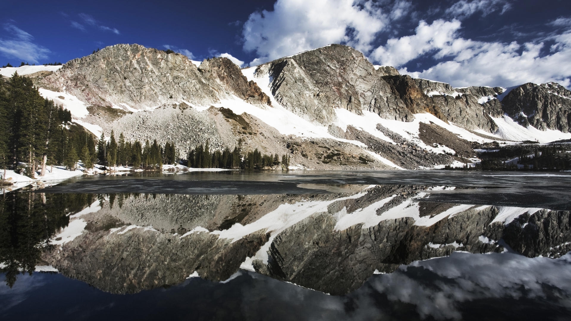 Snow Mountain Reflections