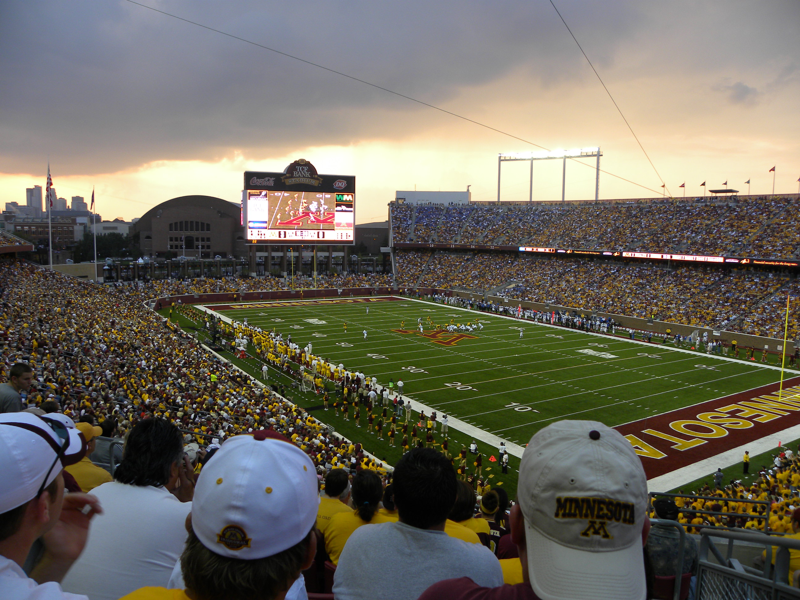 Minnesota Golden Gophers Football Panoramic Picture - Huntington Bank  Stadium Fan Cave Decor