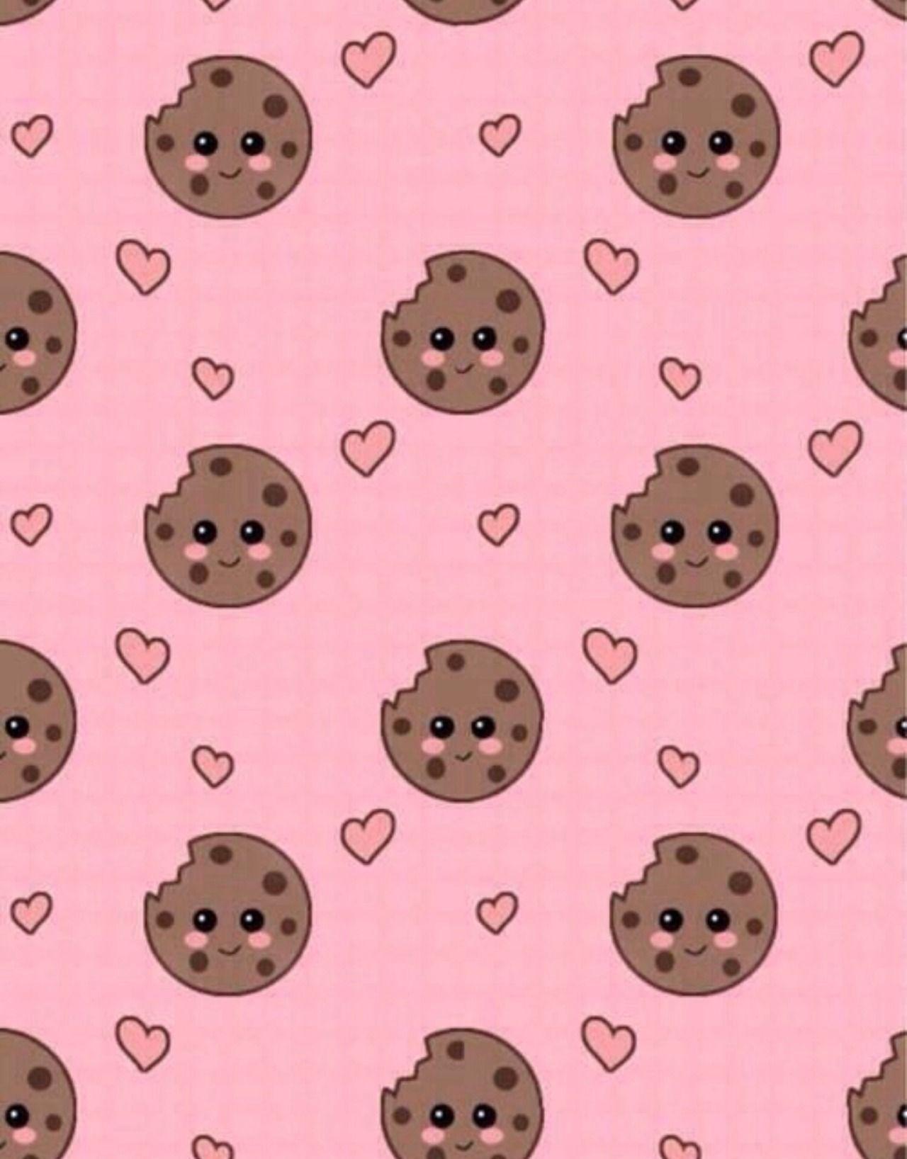 wallpaper cookies art pink