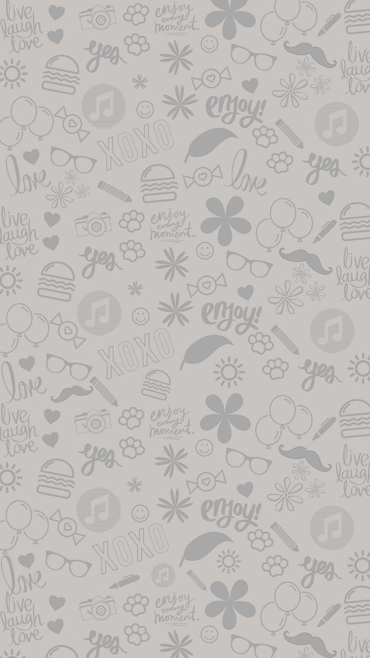 Chat Wallpaper Warm Grey HD iPhone