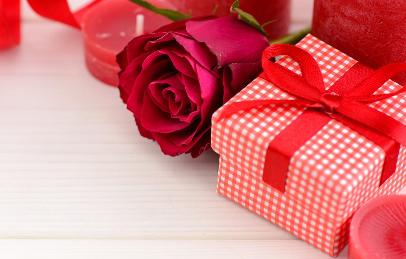 Roses Gift Candles Hearts Valentines Day Love HD Wallpaper. Spot