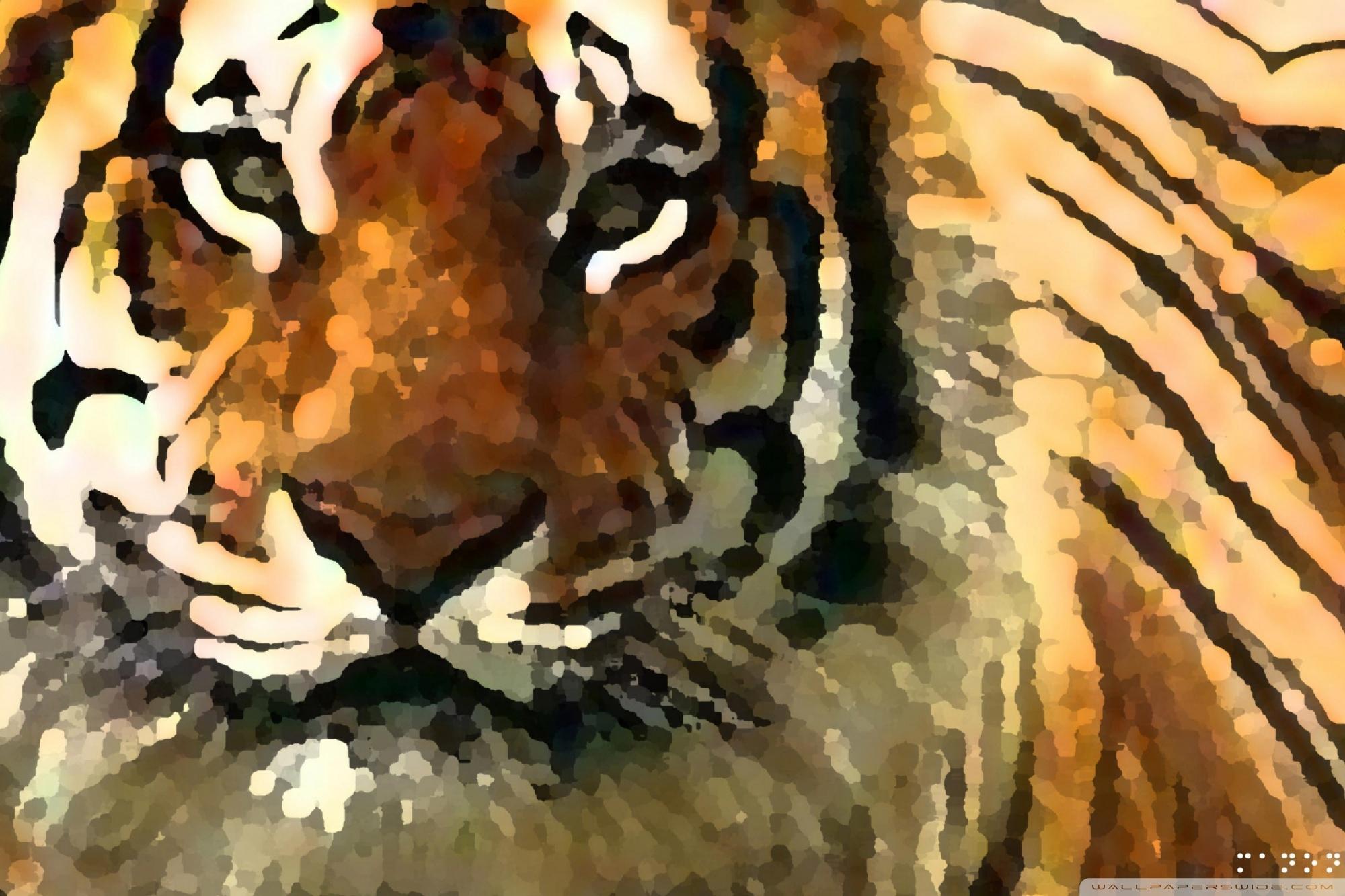 Tiger Art ❤ 4K HD Desktop Wallpaper for