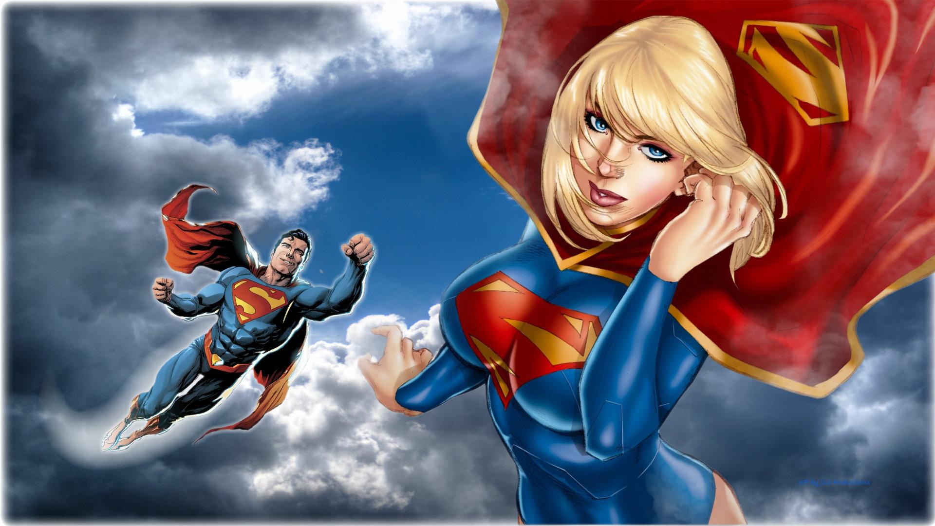 Superman Supergirl In The Clouds 4 Comics Wallpaper 41031061