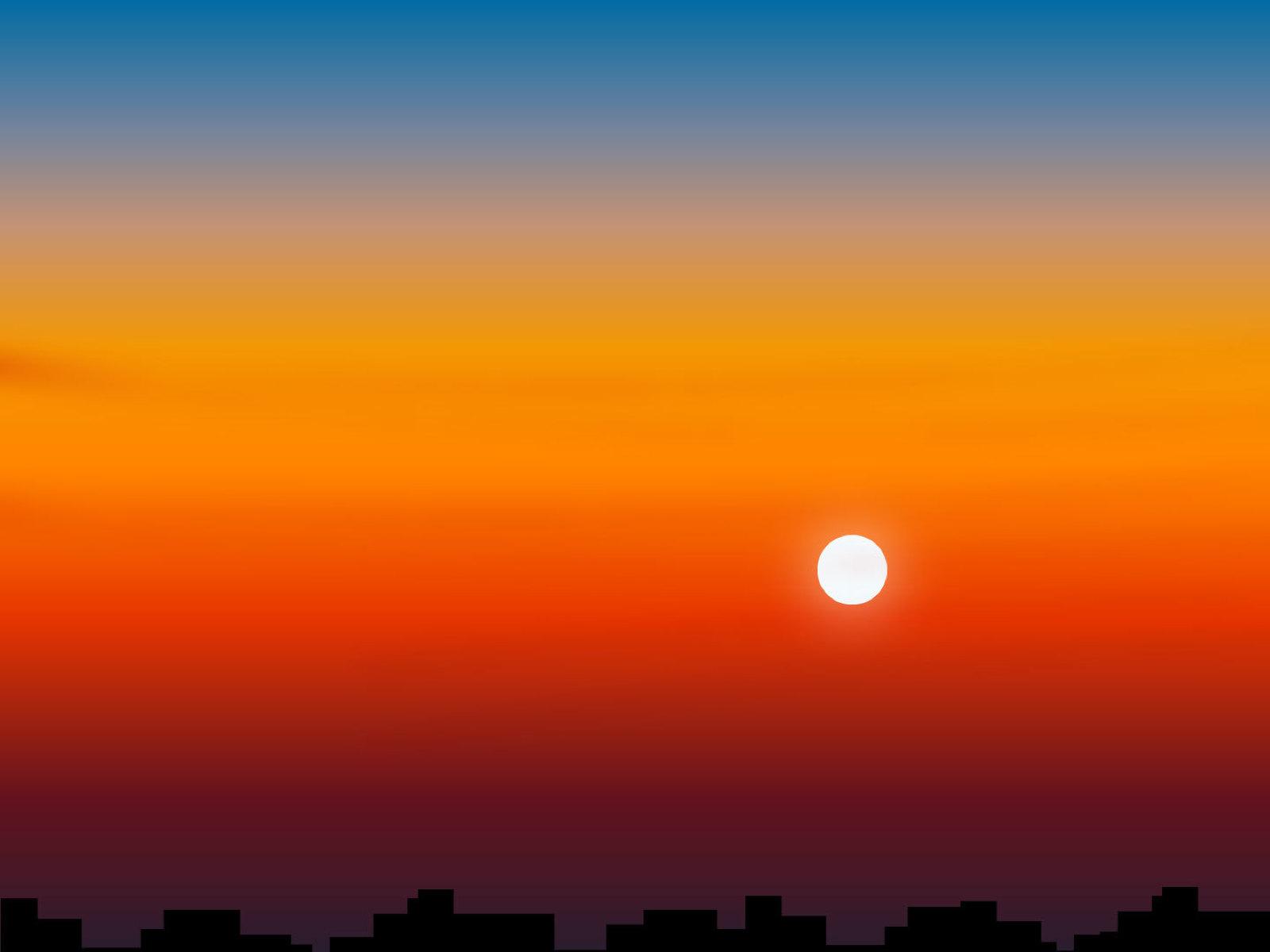 Dreamy Gradient Sunset 1600x1200 Resolution Wallpaper, HD