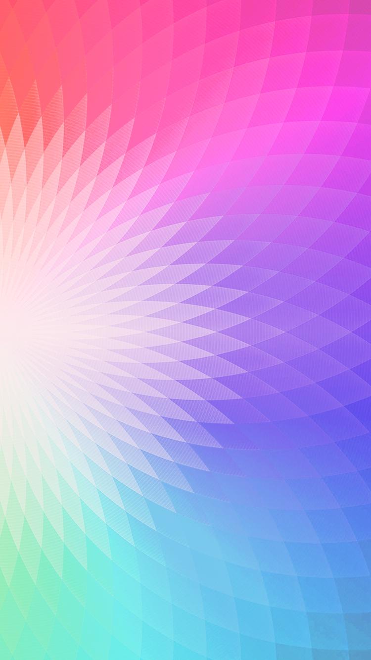 Abstract Rainbow Gradient Shape Android Wallpaper