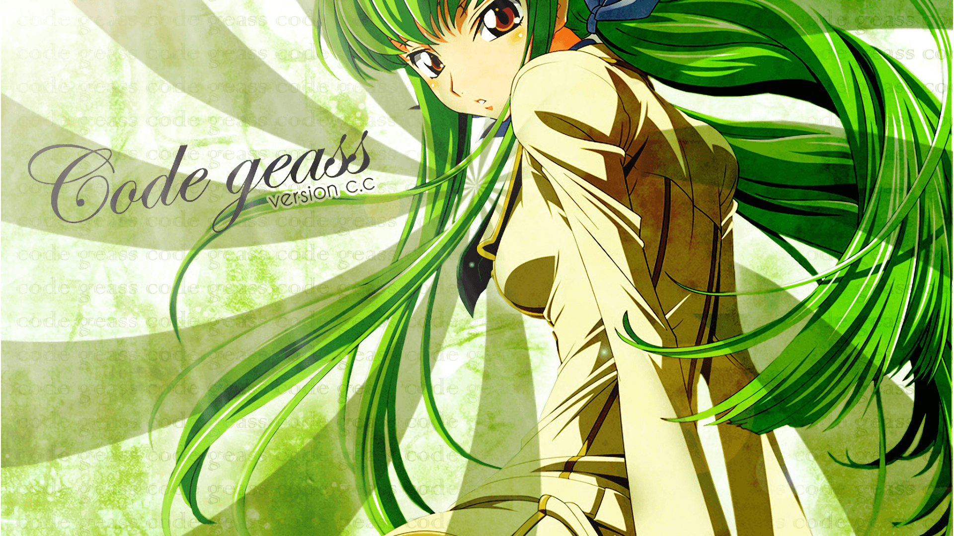 Download 1920x1080 Code Geass, C.c., Green Hair Wallpaper