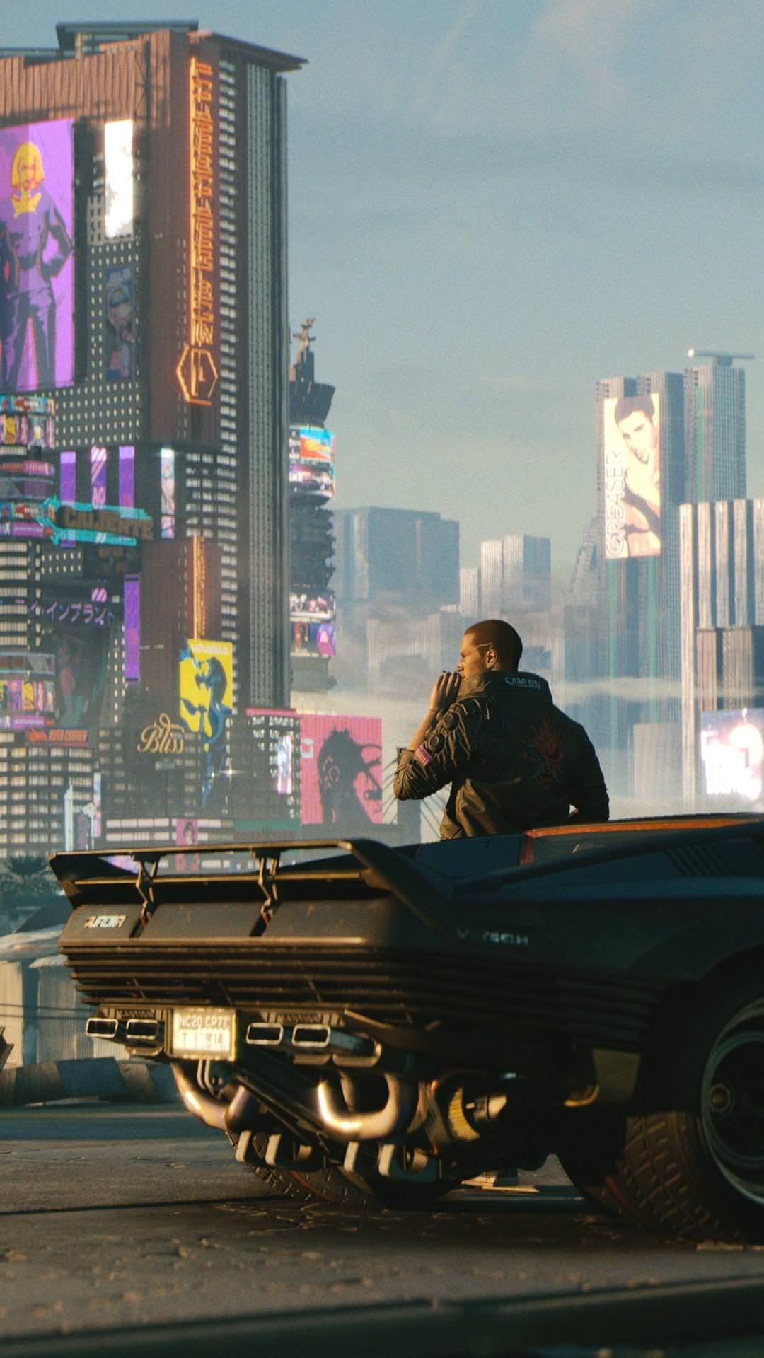 Cyberpunk 2077 phone, Cyberpunk 2077 Night City HD phone wallpaper