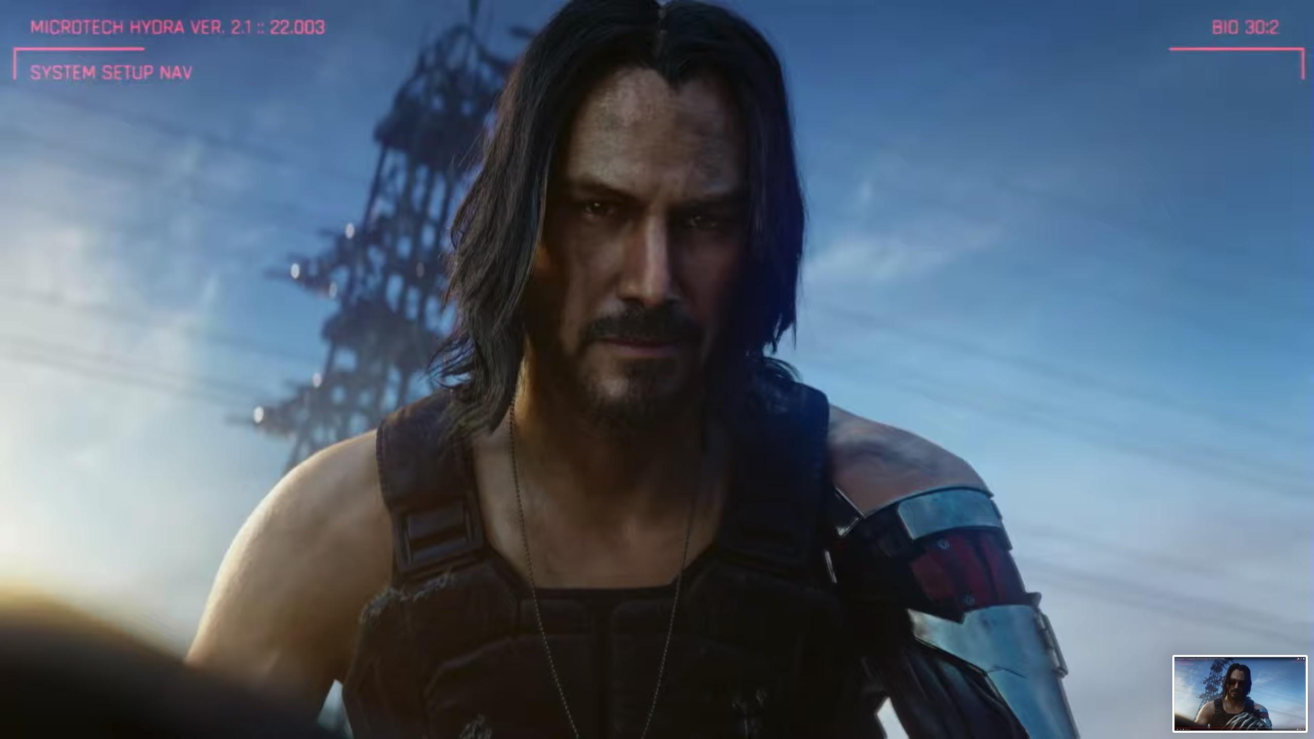 Keanu Reeves present the trailer for Cyberpunk 2077 / Boing Boing