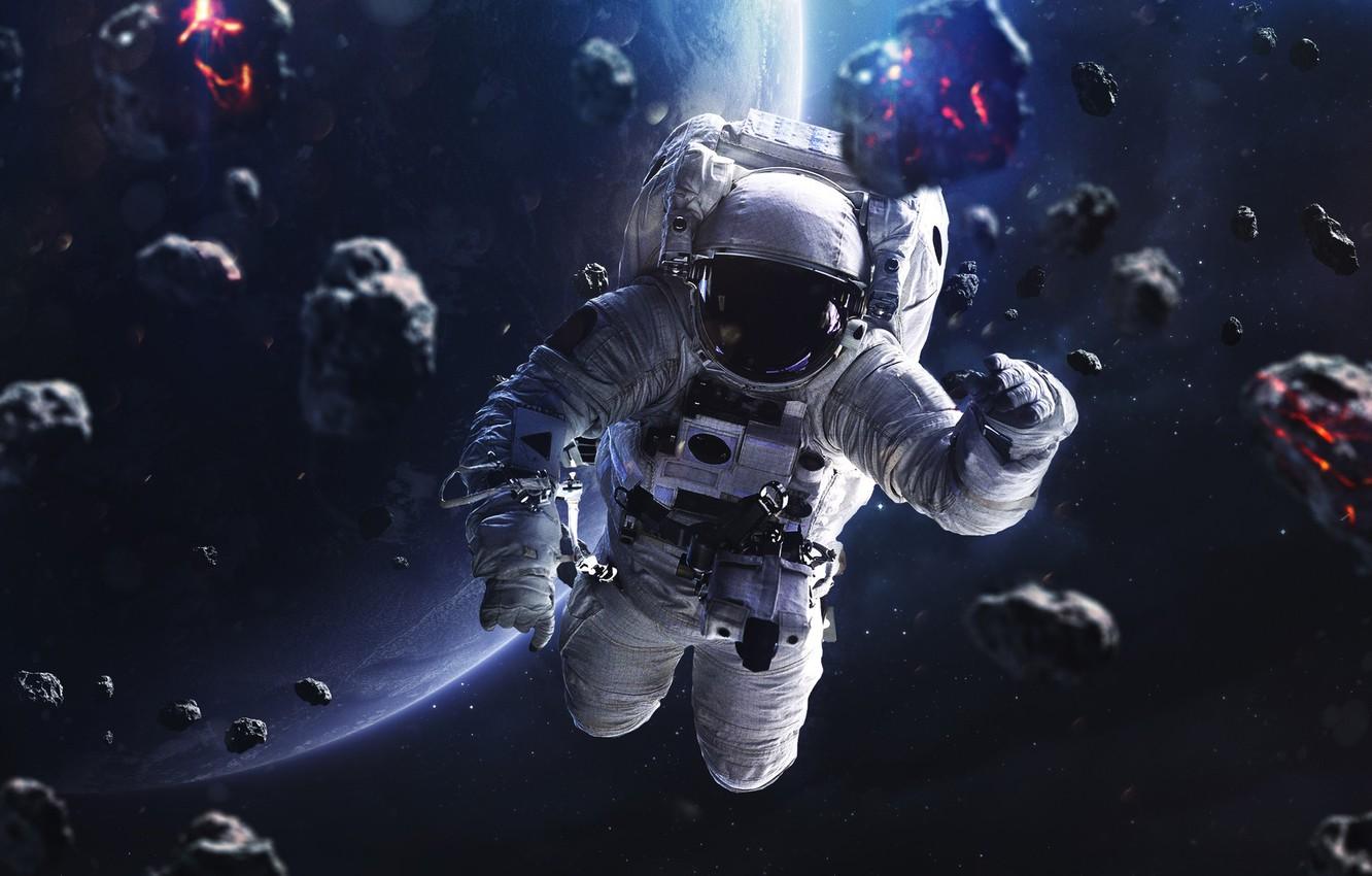 Wallpaper Stars, The suit, People, Planet, Space, Astronaut, Costume