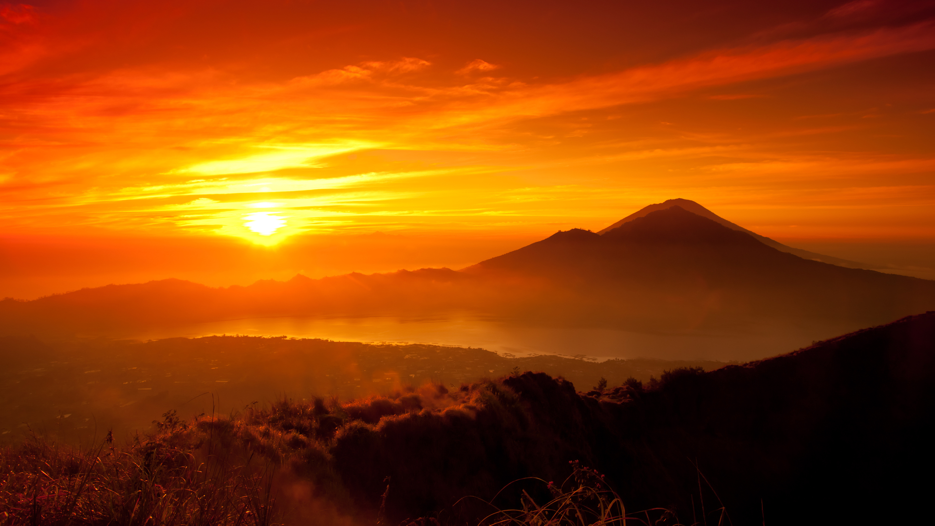 Orange Sunset Wallpaper