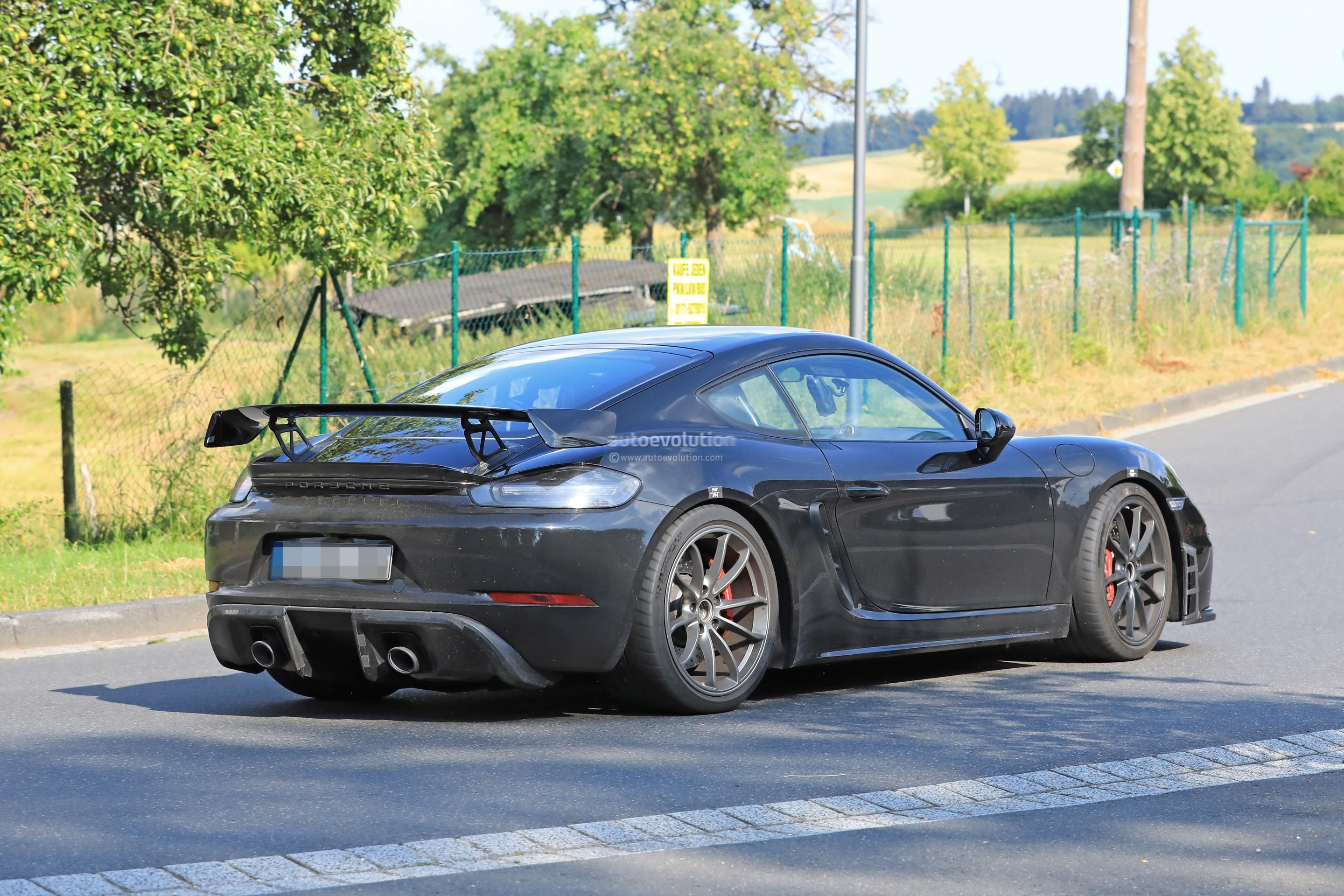 Porsche 718 Cayman GT4 Spotted at Nurburgring, Reveals New Rear