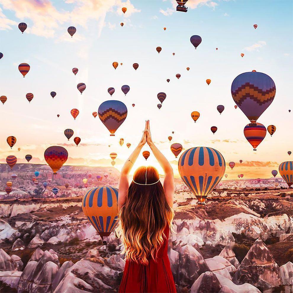 Unreal Hot Air Balloons Captured in Cappadocia Turkey. Go