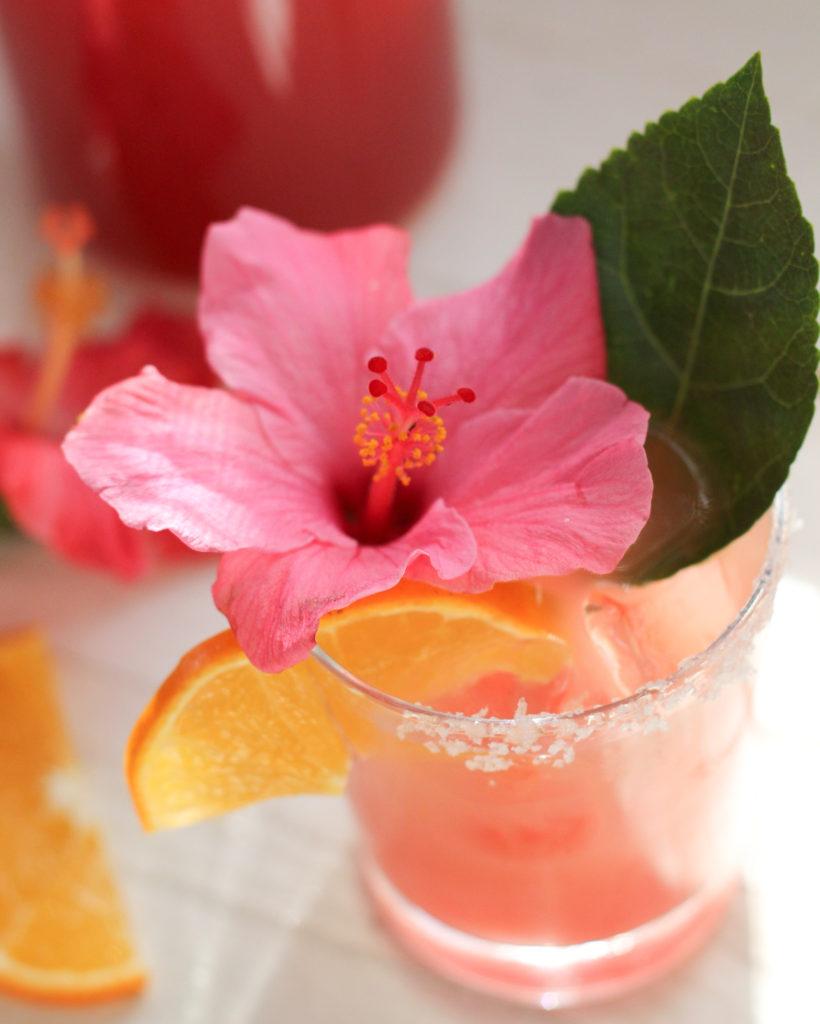 Honeybell Hibiscus Margaritas