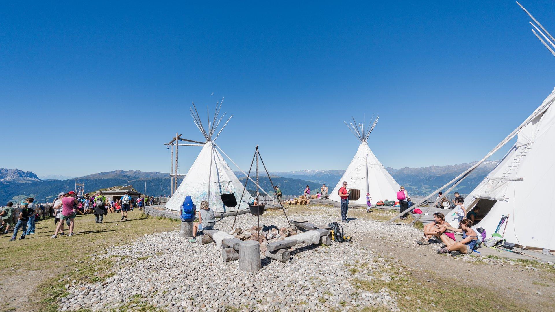 Teepee village • Living like a native American on Kronplatz