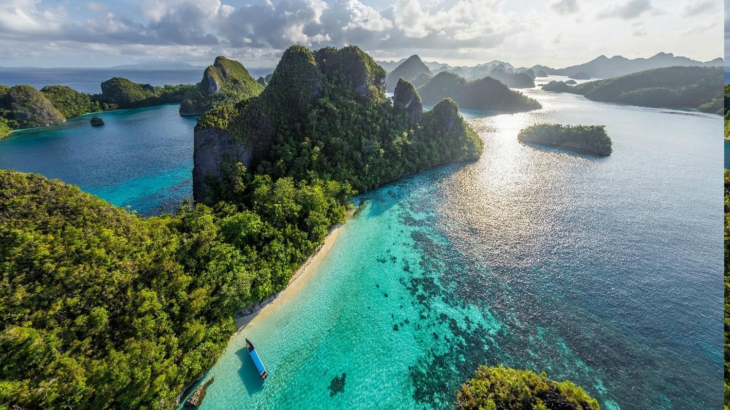 nature landscape beach clouds island sea rock limestone