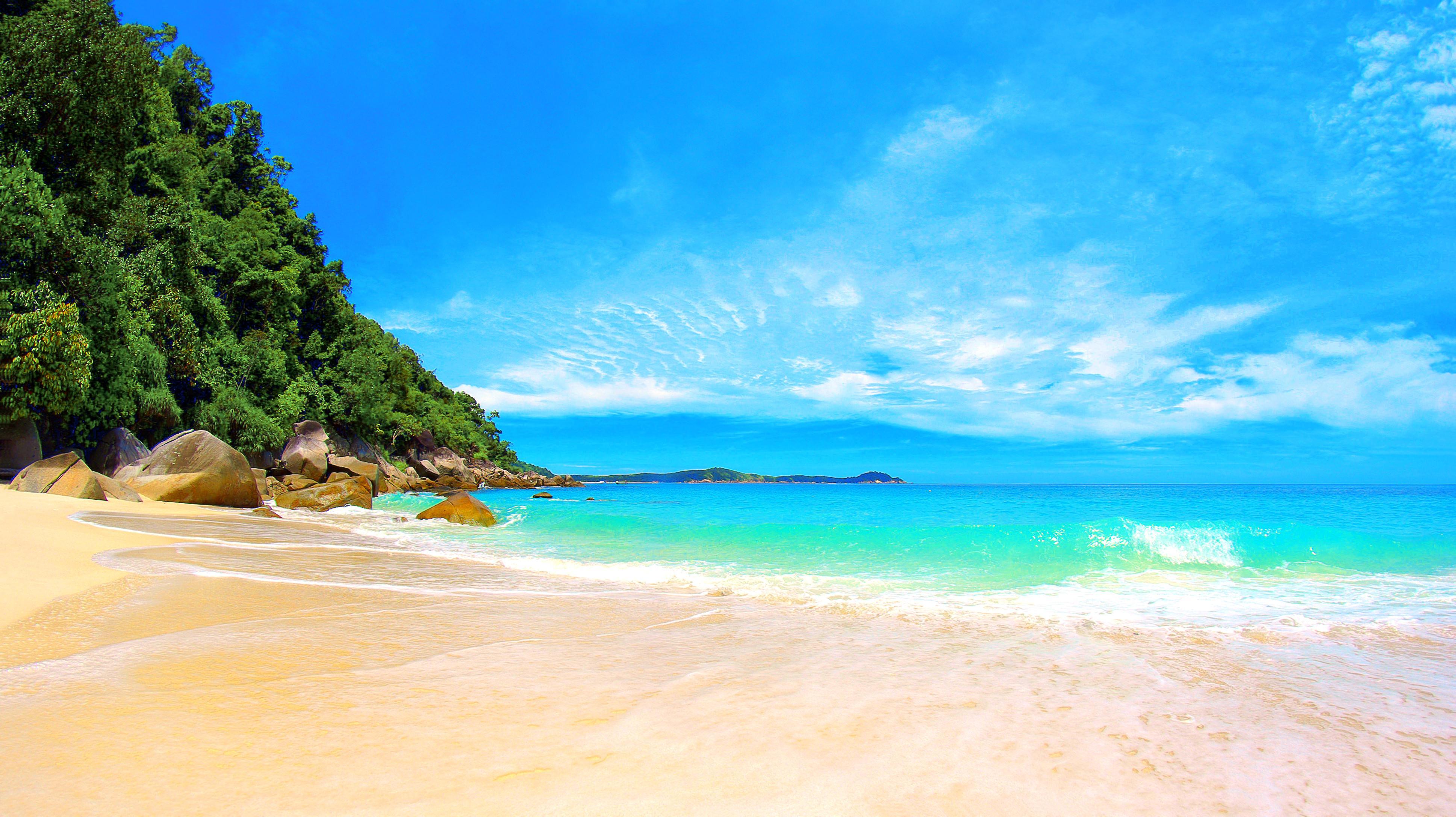 Awesome Tropical Beach Paradise [3840 x 2160] : wallpapers