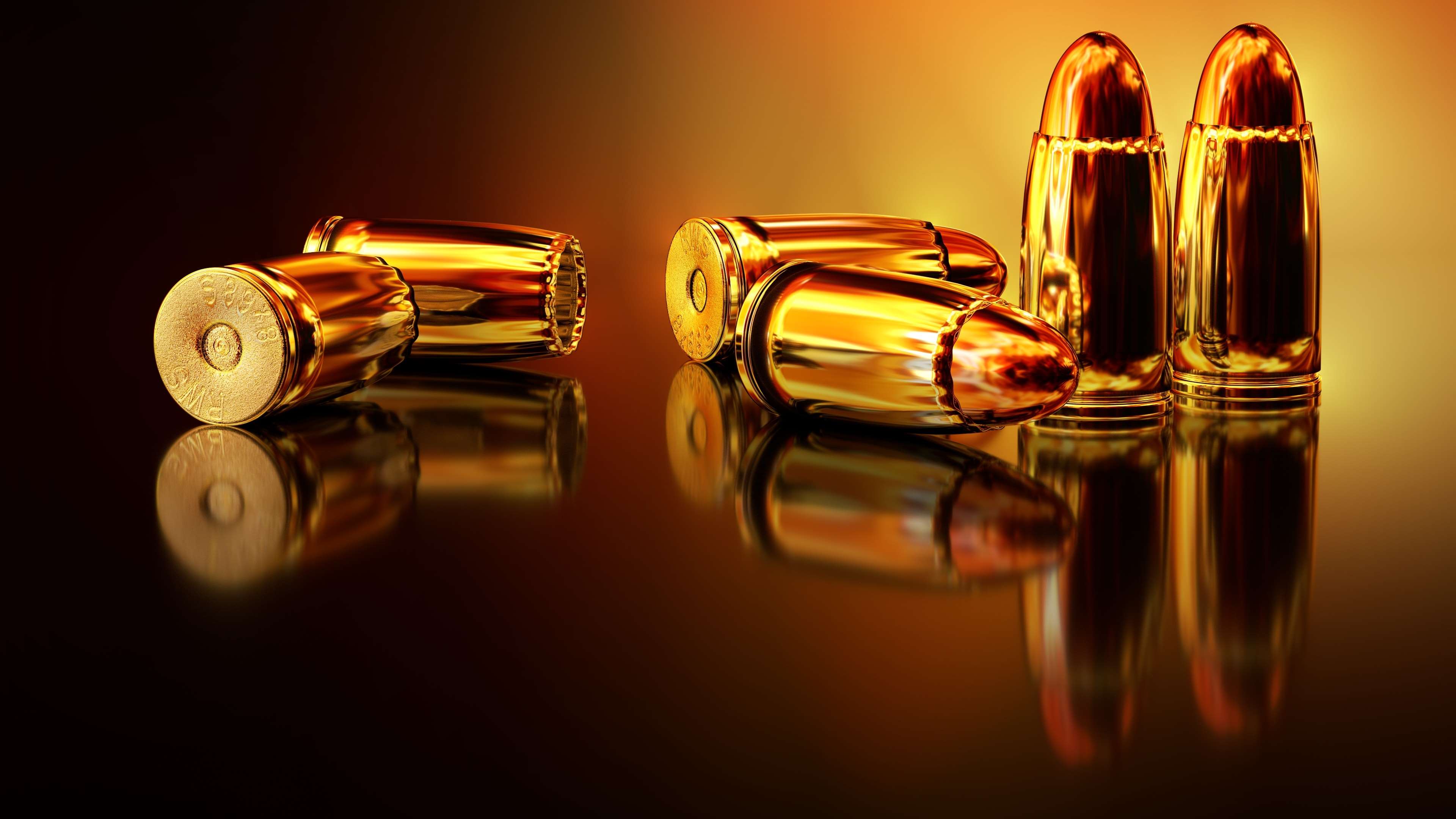 3840x2160 ammunition, brass, bullets, cartridges, gold