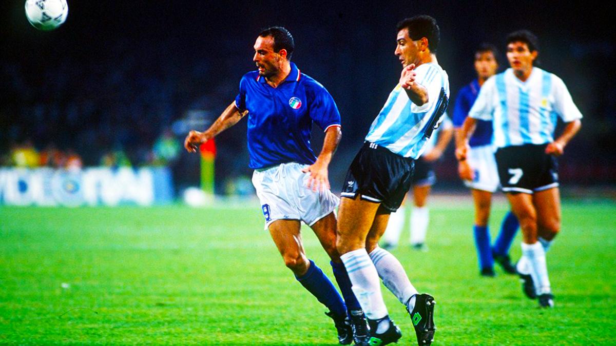 World Cup Semi Final, Naples, Italy, Salvatore Schillaci is