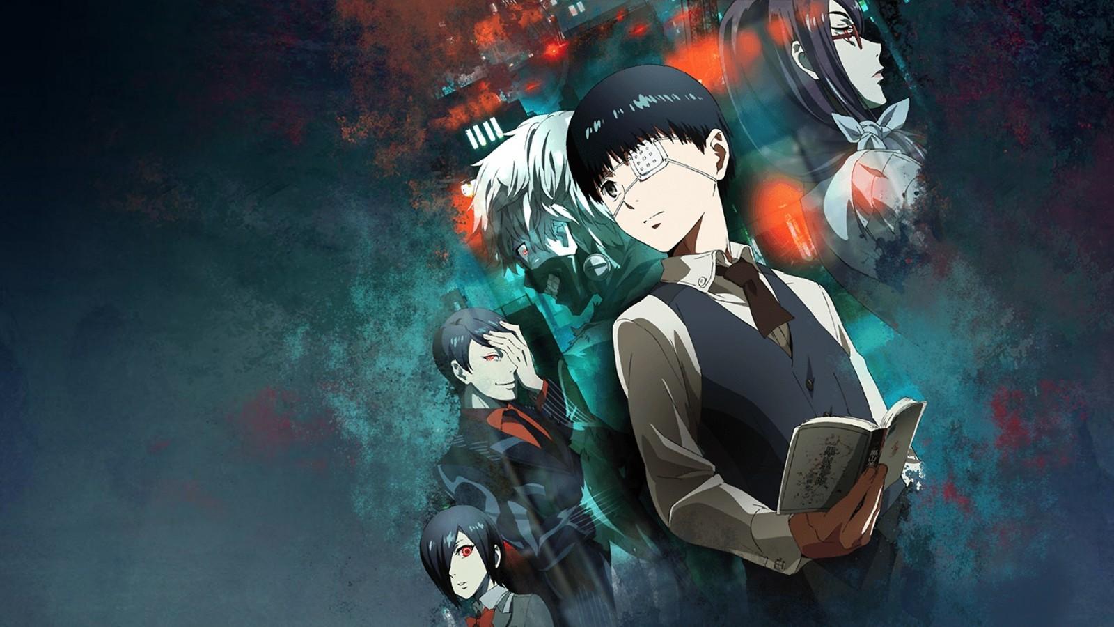 Download 1600x900 Kaneki Ken, Tokyo Ghoul, Rize Kamishiro Wallpaper