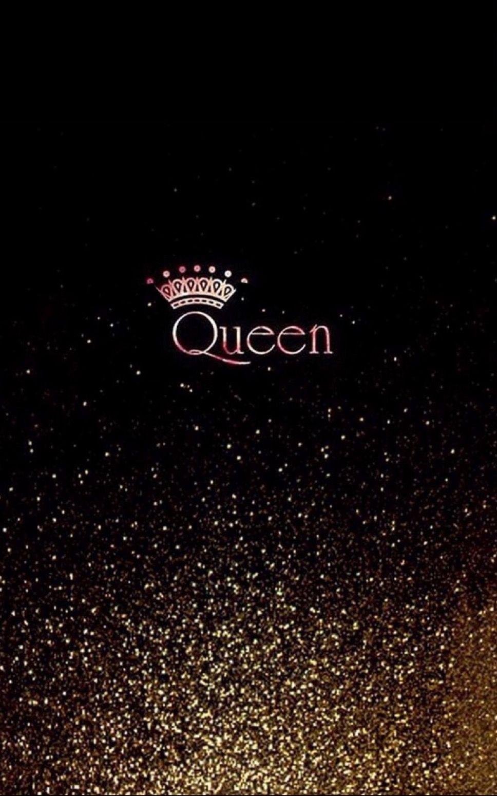 Queen with glitter wallpaper. Black wallpaper iphone, Queens wallpaper, Cellphone wallpaper