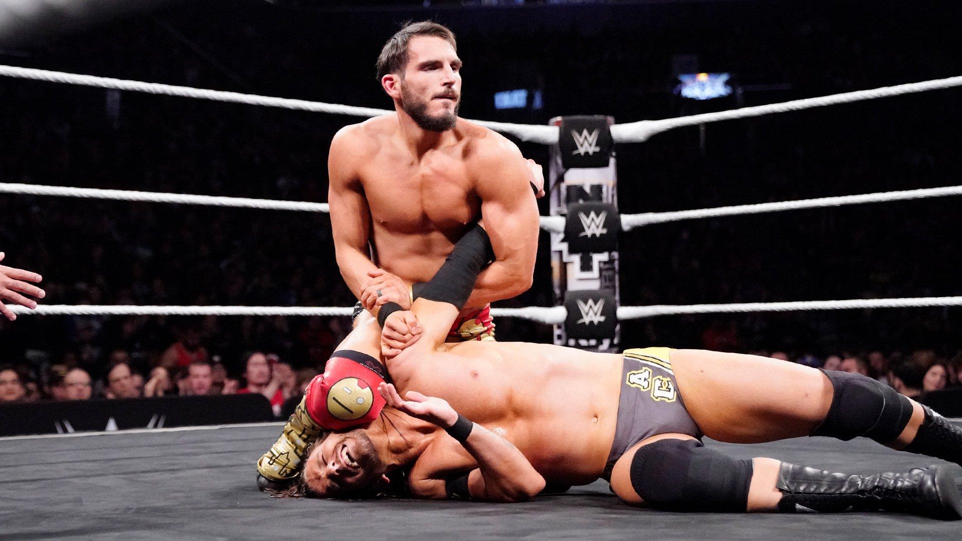 Johnny Gargano Goes For The Pin Against Adam Cole In A 2 Out Of 3