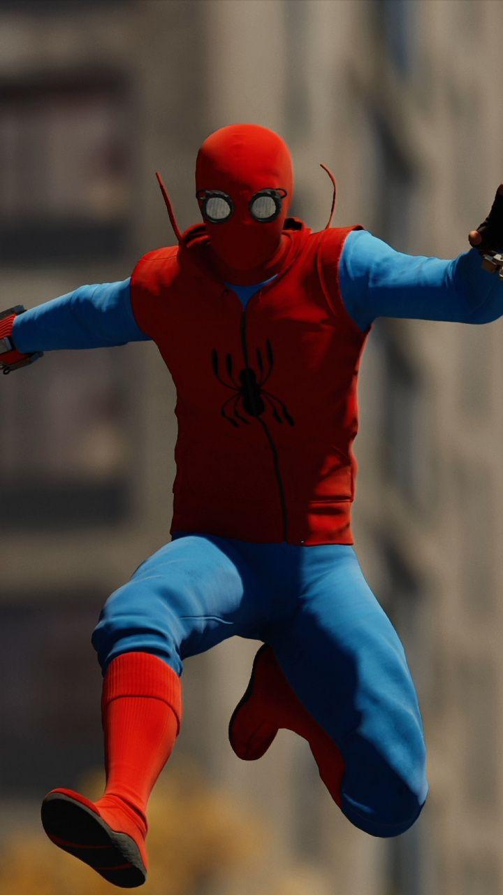 Spider Man, Homemade Suit, PS4 Video Game, , 720x1280 Wallpaper