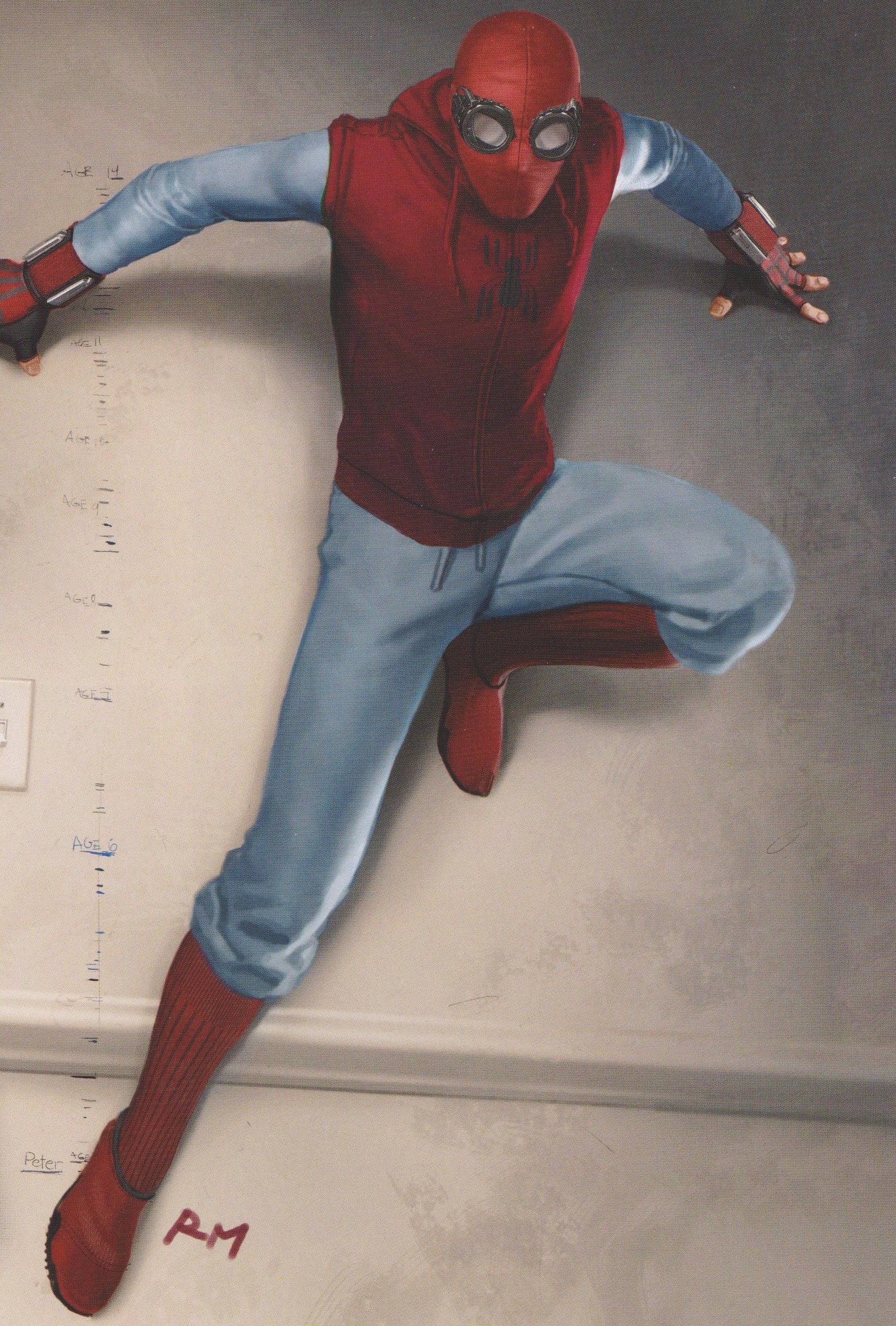 SPIDER MAN: HOMECOMING Homemade Suit Concept Art Takes Unexpected