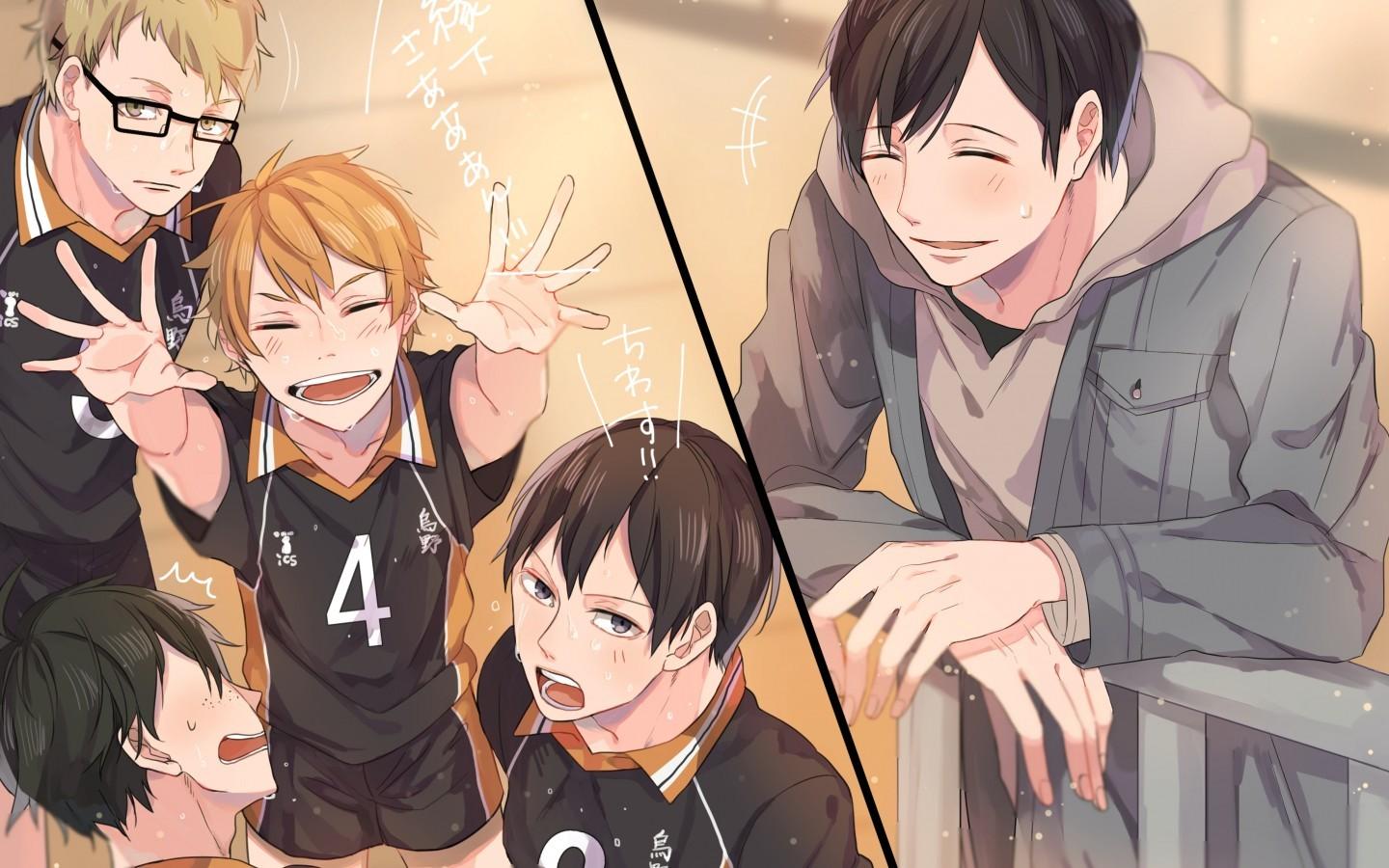 Download 1440x900 Haikyuu, Kageyama Tobio, Ennoshita Chikara