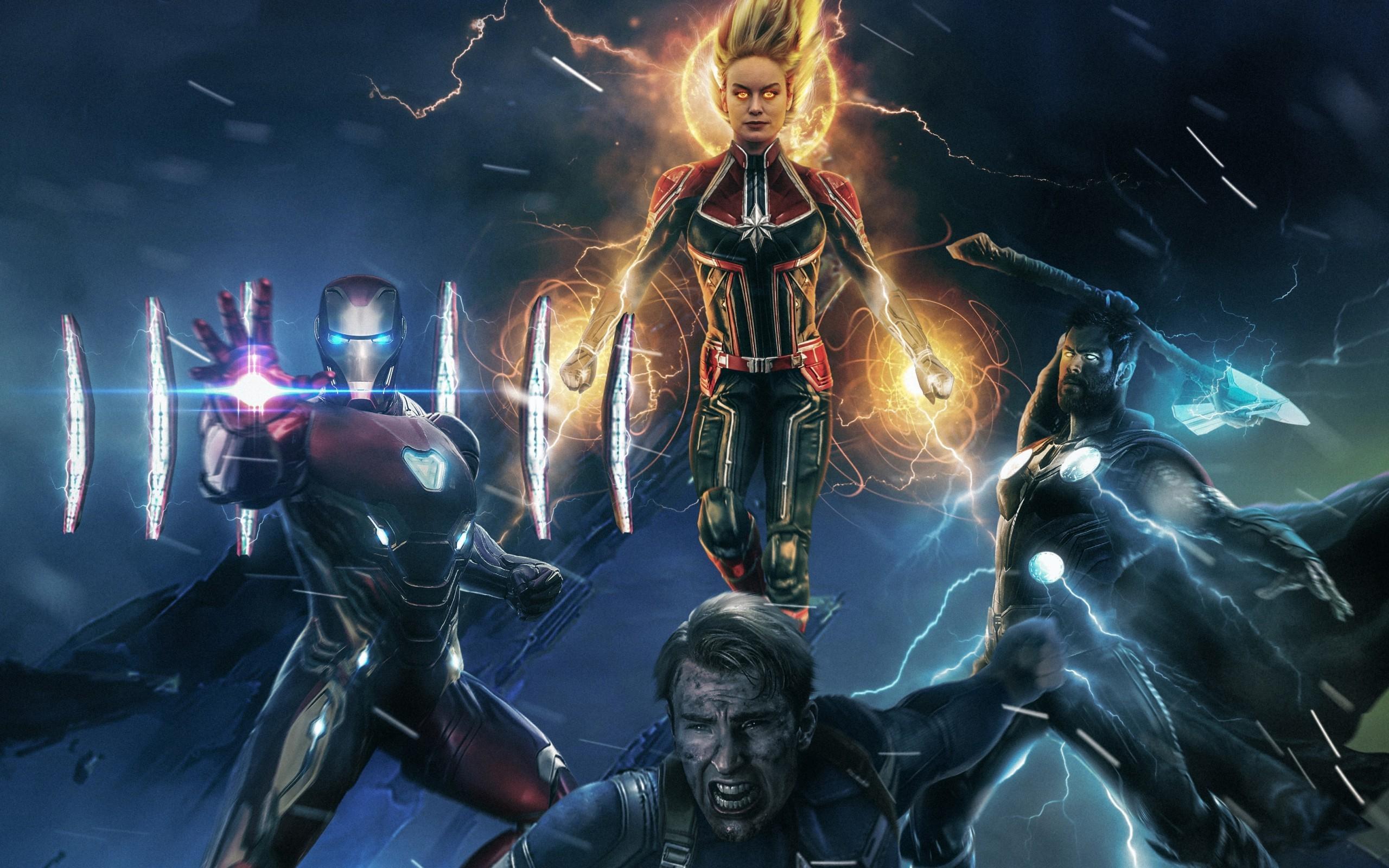 Download 2560x1600 Wallpaper Captain America Thanos Iron